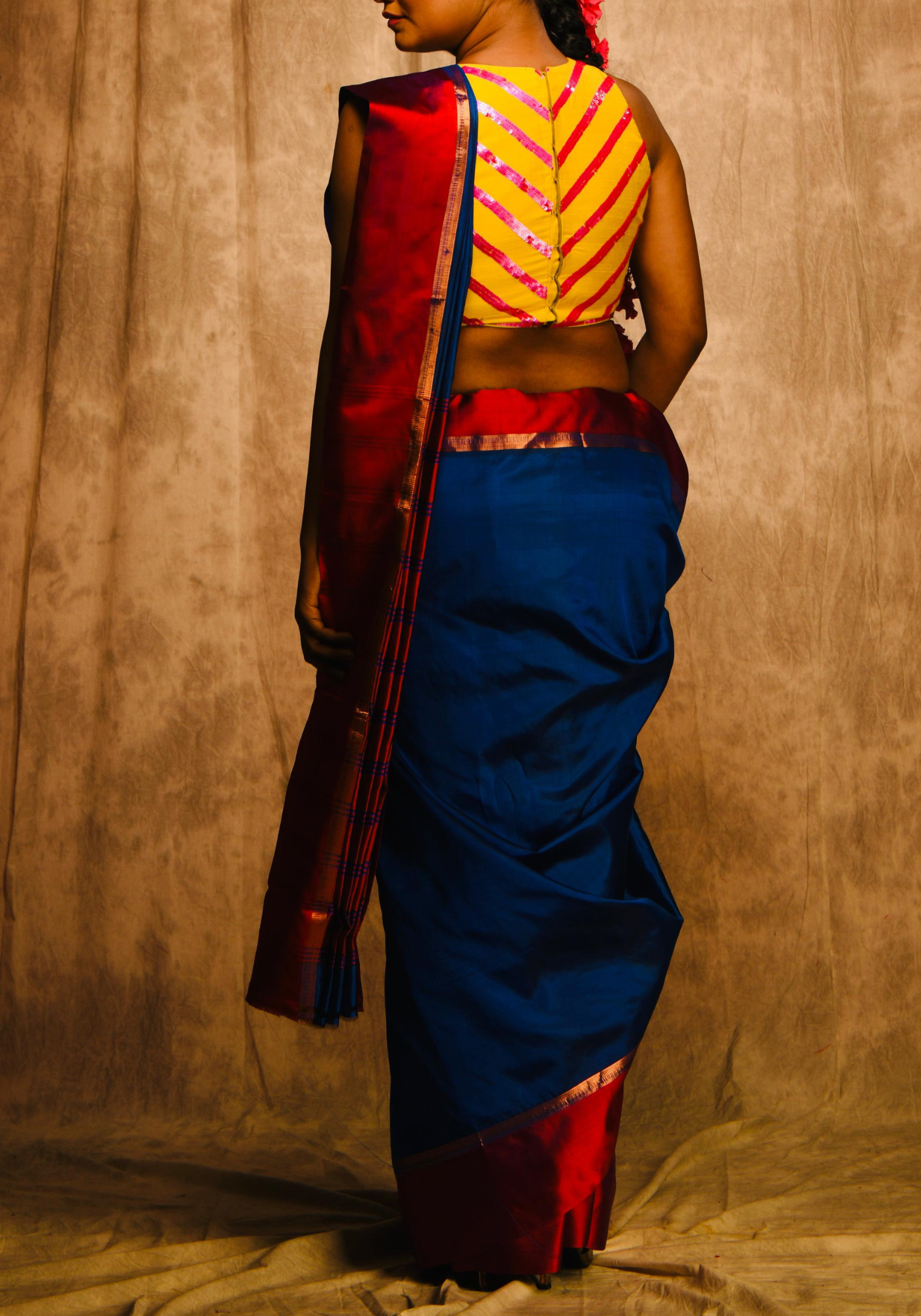 BAGHBAJAR GOROD SILK SAREE