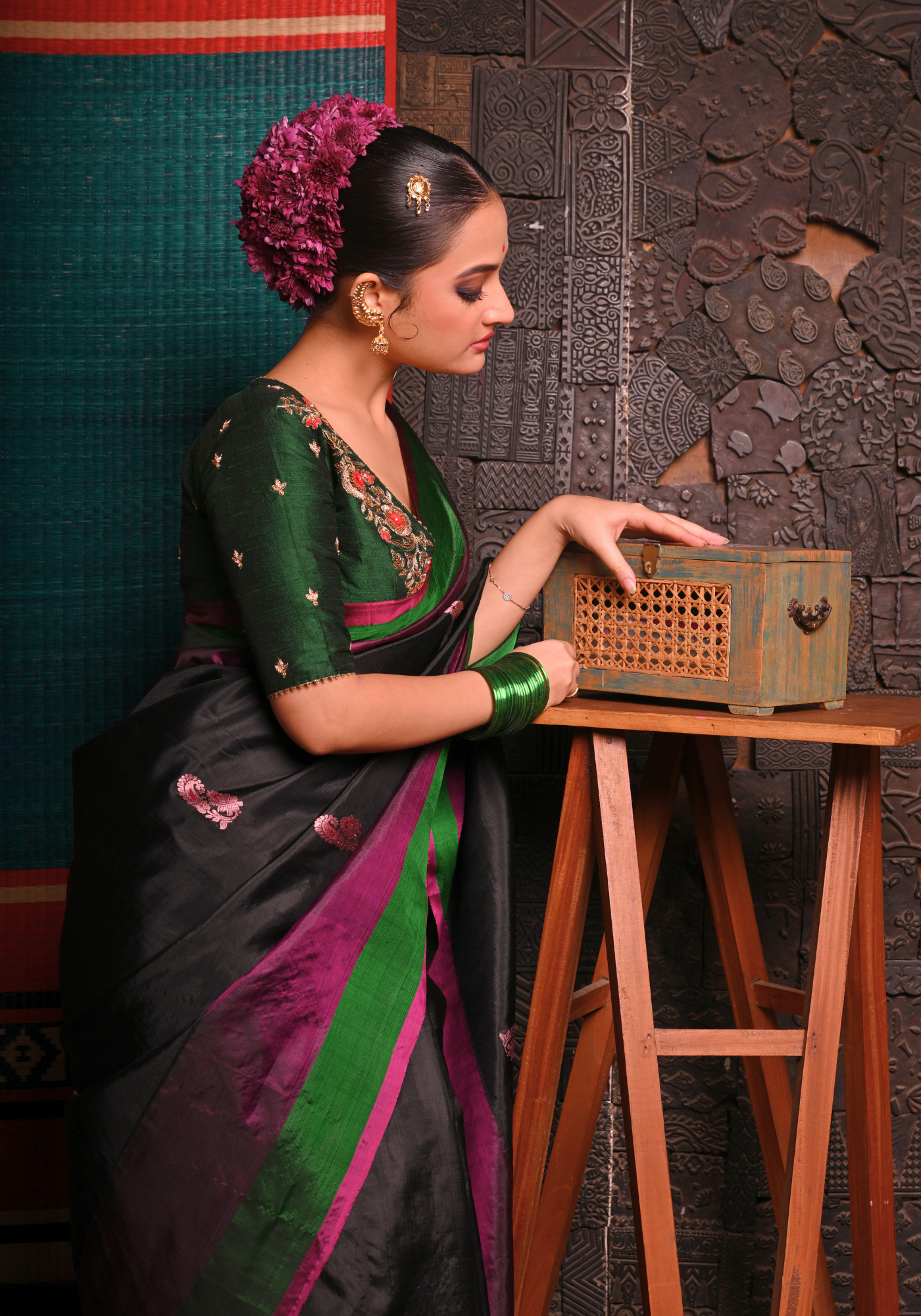 KRISHNAKALI GOROD SILK SAREE