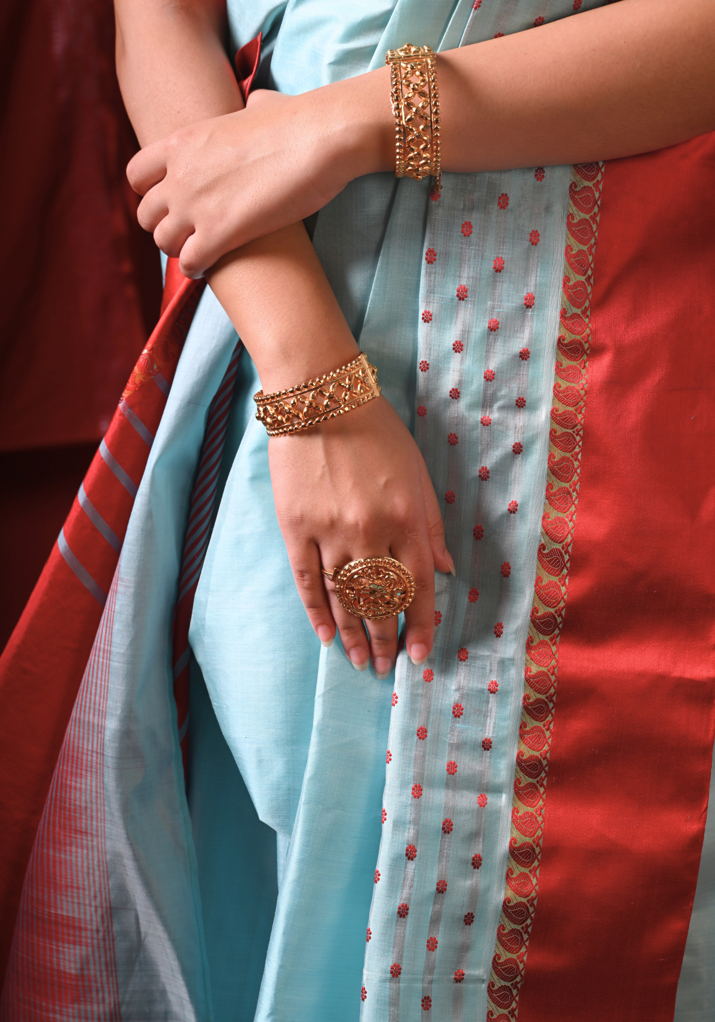 RANGA MEGH GOROD SILK SAREE