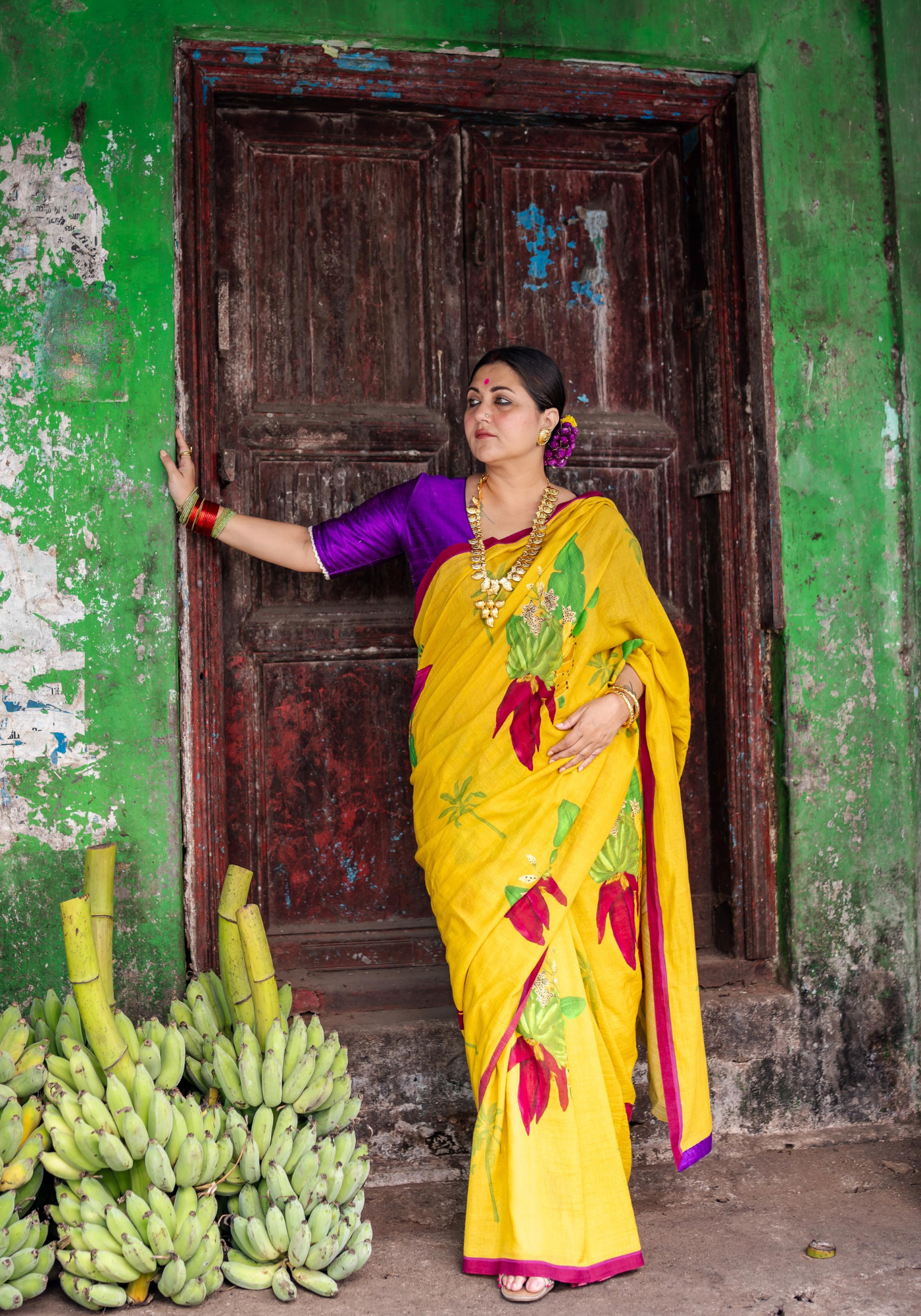 BANANA FLOWER SAREE
