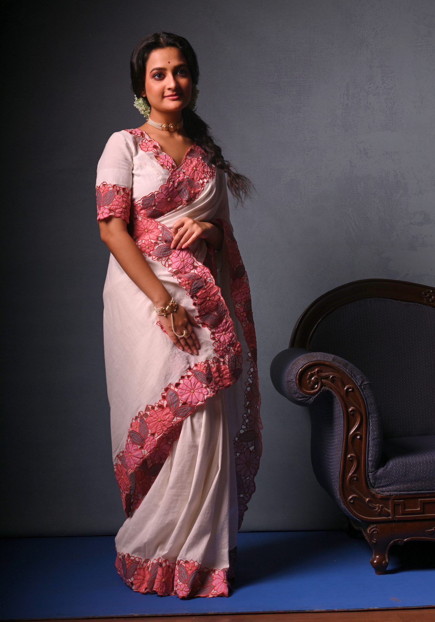 SHADA CUTWORK MADHABILATA BLOUSE