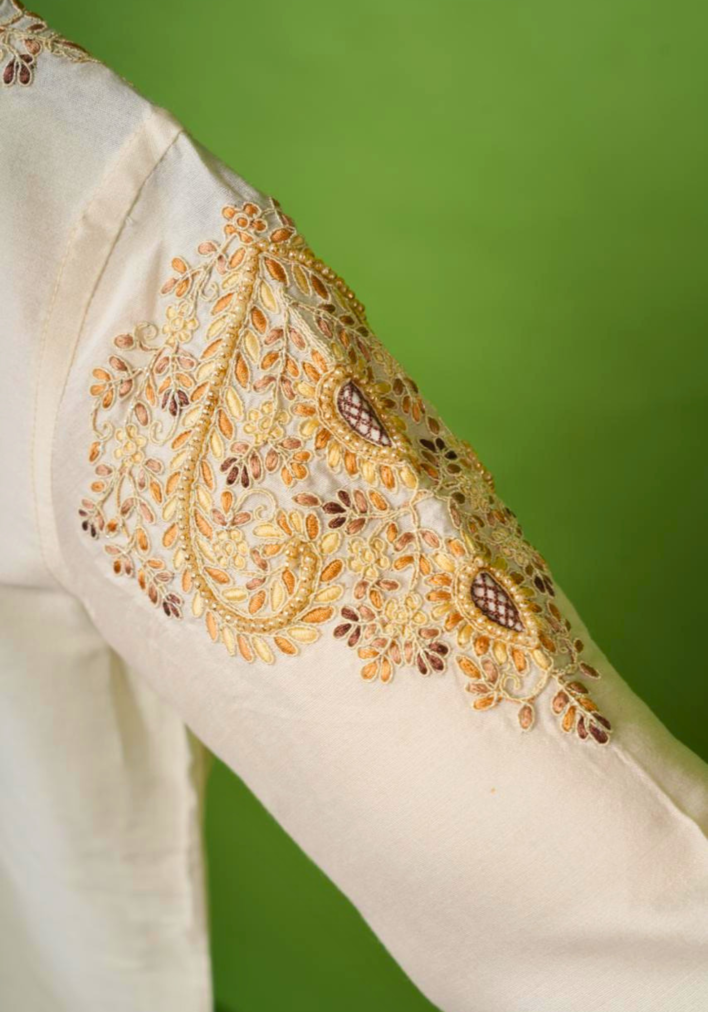 RAJANIGANDHA IVORY KURTA DHUTI SET