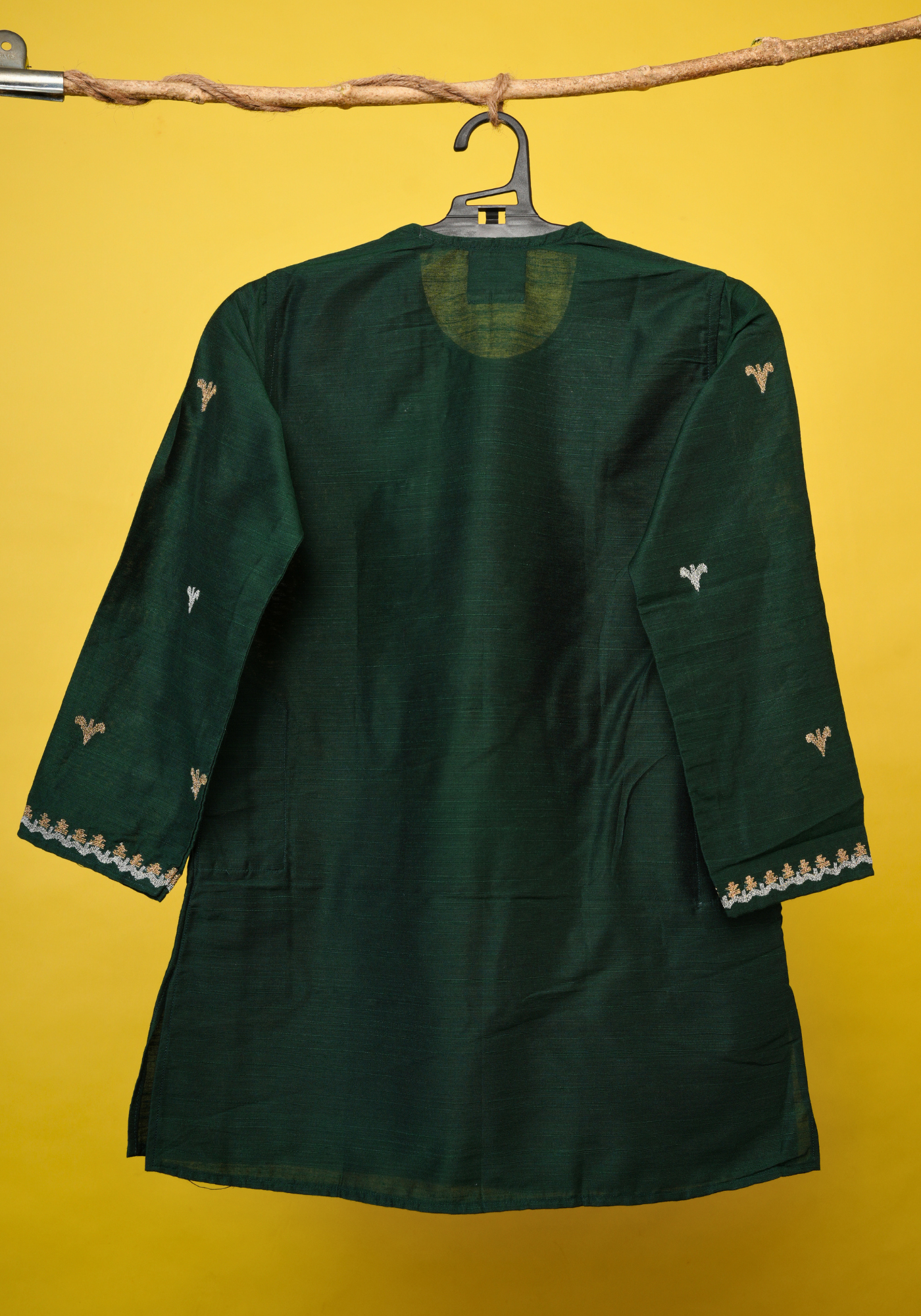 PAAN PAATA SHOBUJ KURTA DHUTI SET