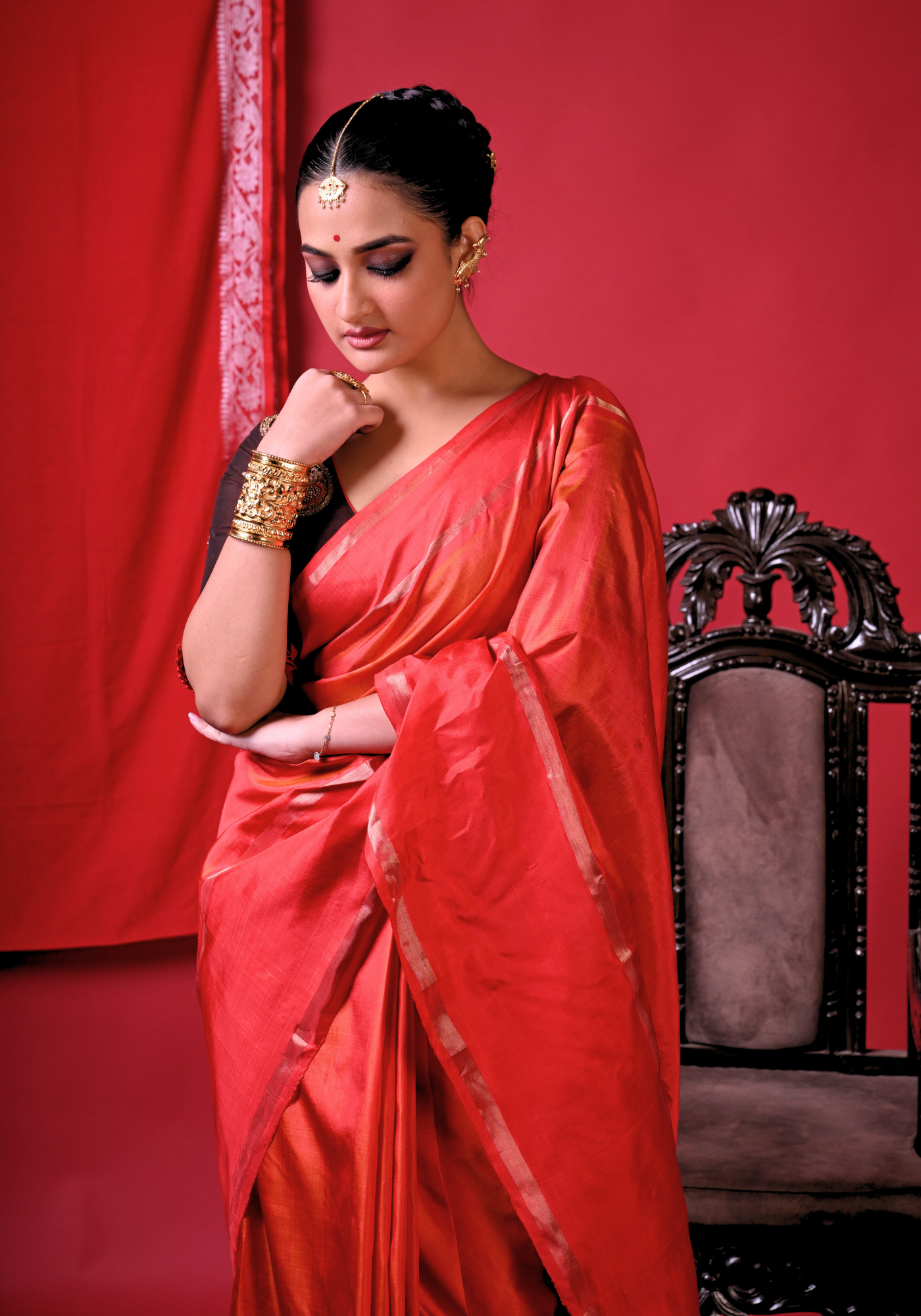 RAKTIM ABHA GOROD SILK SAREE