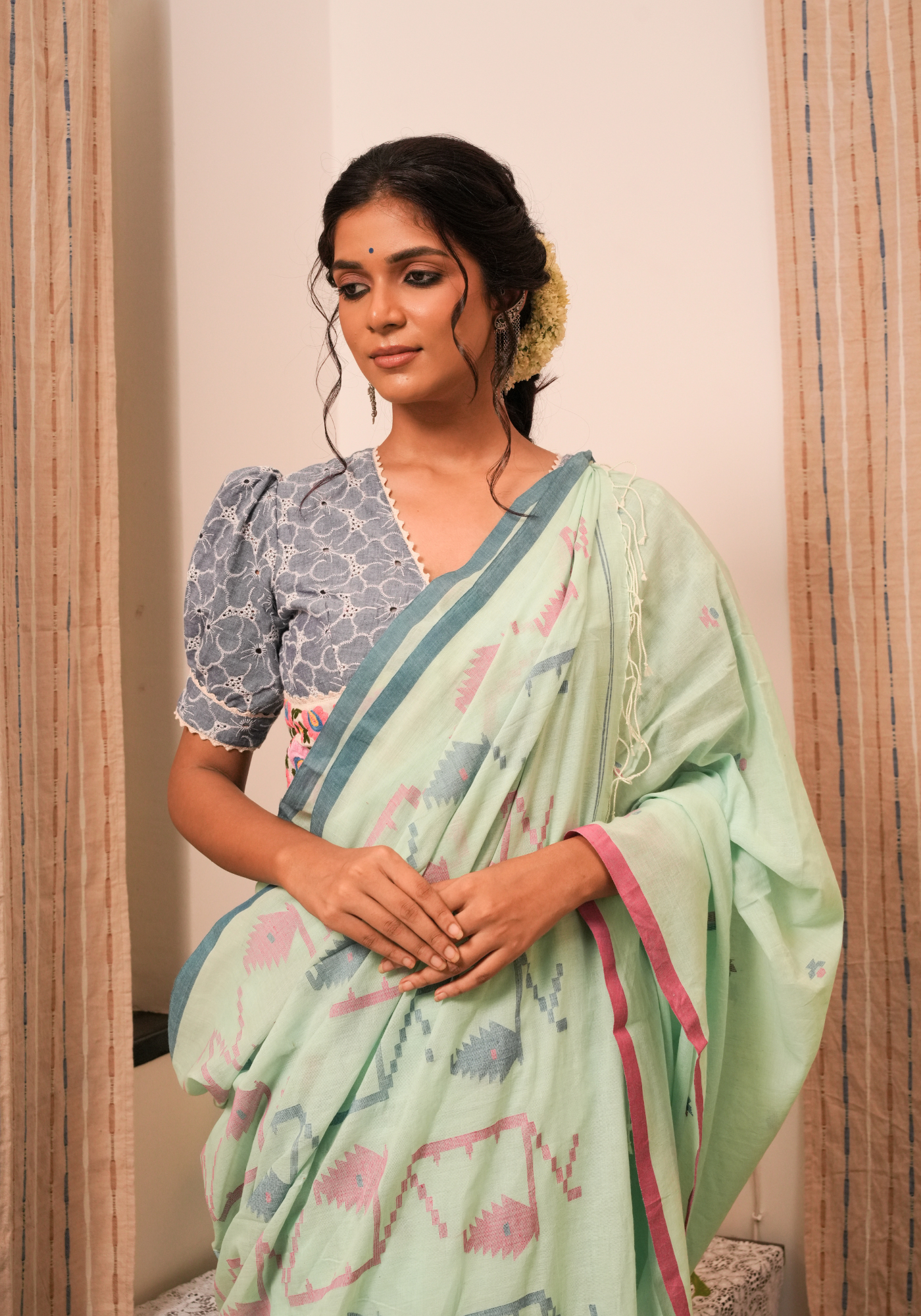 MEGHBALA HAKOBA BLOUSE
