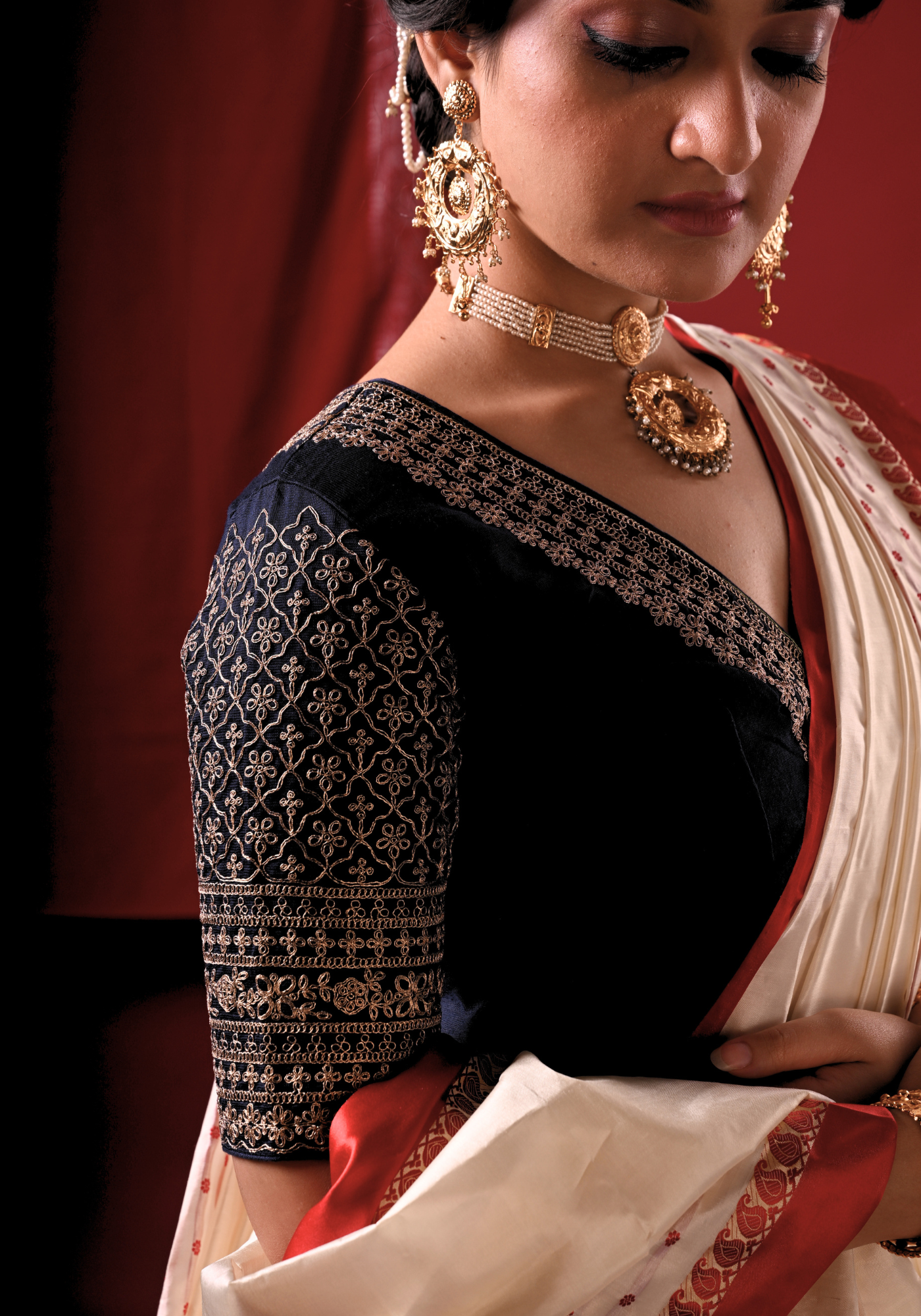 NEELAMBARI ZARDOUSI BLOUSE
