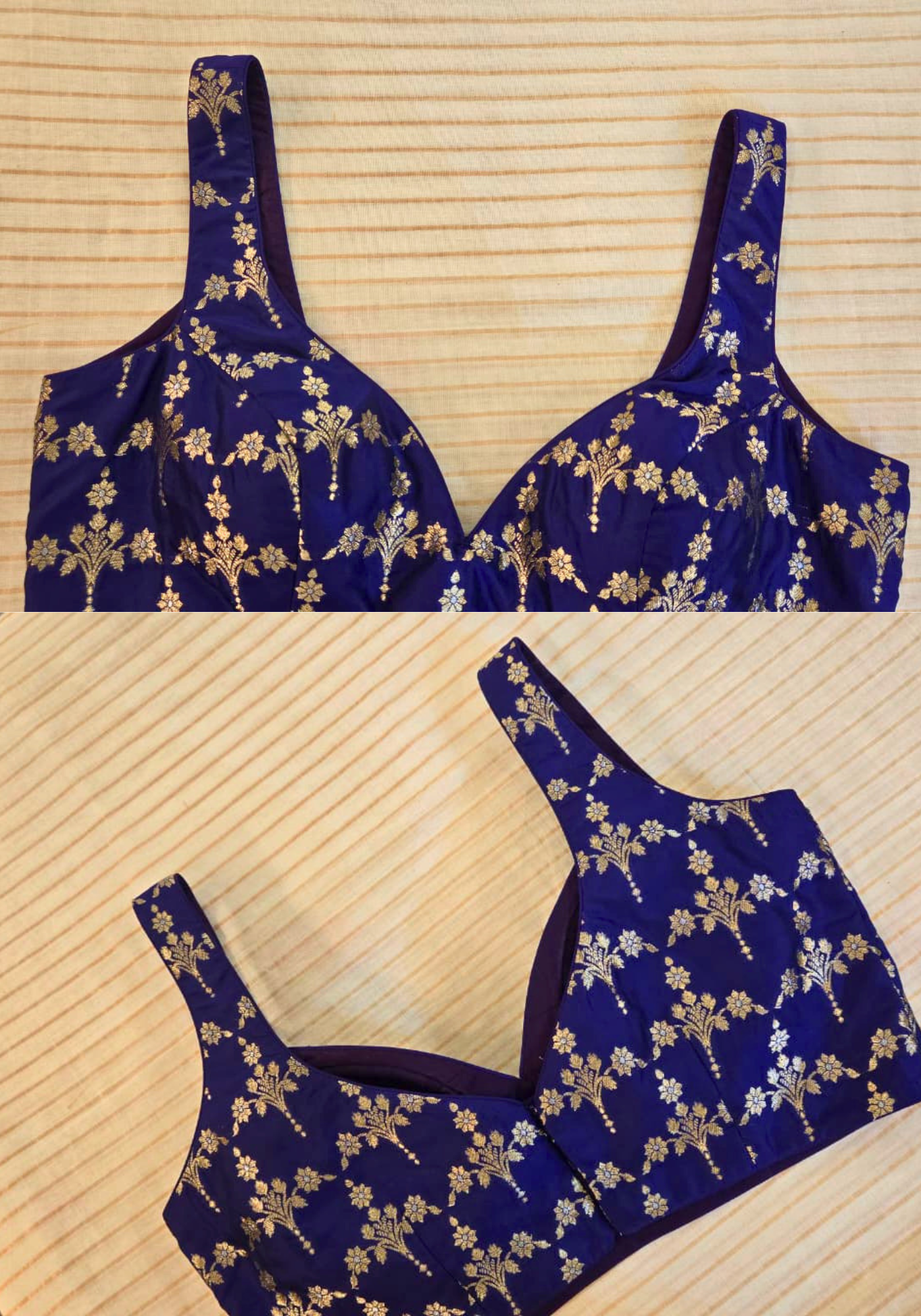 JAMUNI SLEEVELESS BROCADE BLOUSE