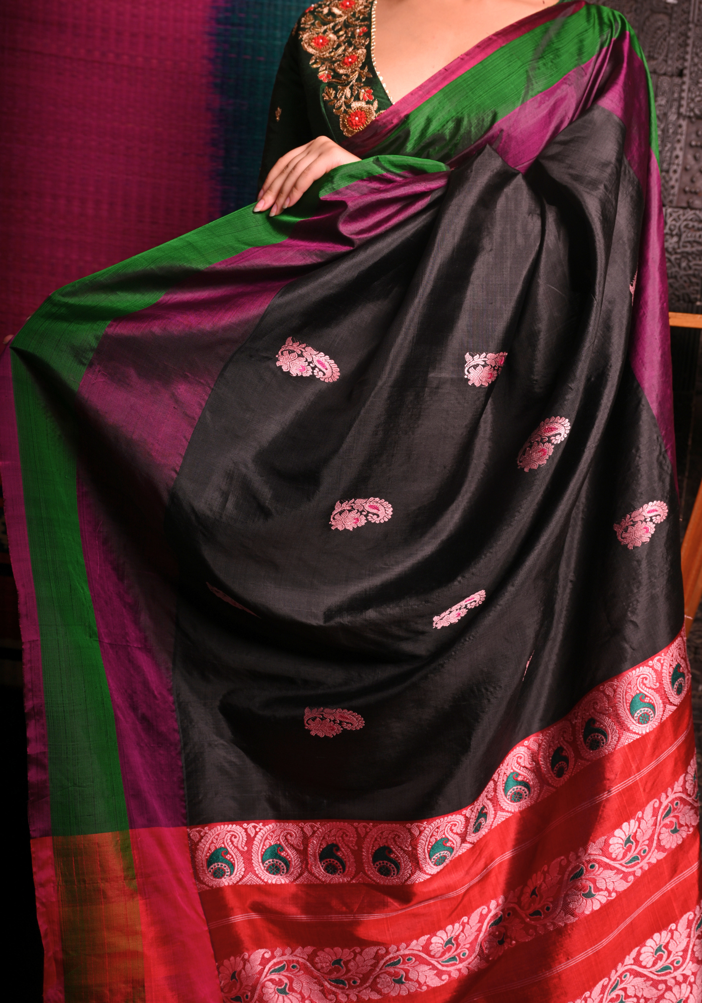 KRISHNAKALI GOROD SILK SAREE