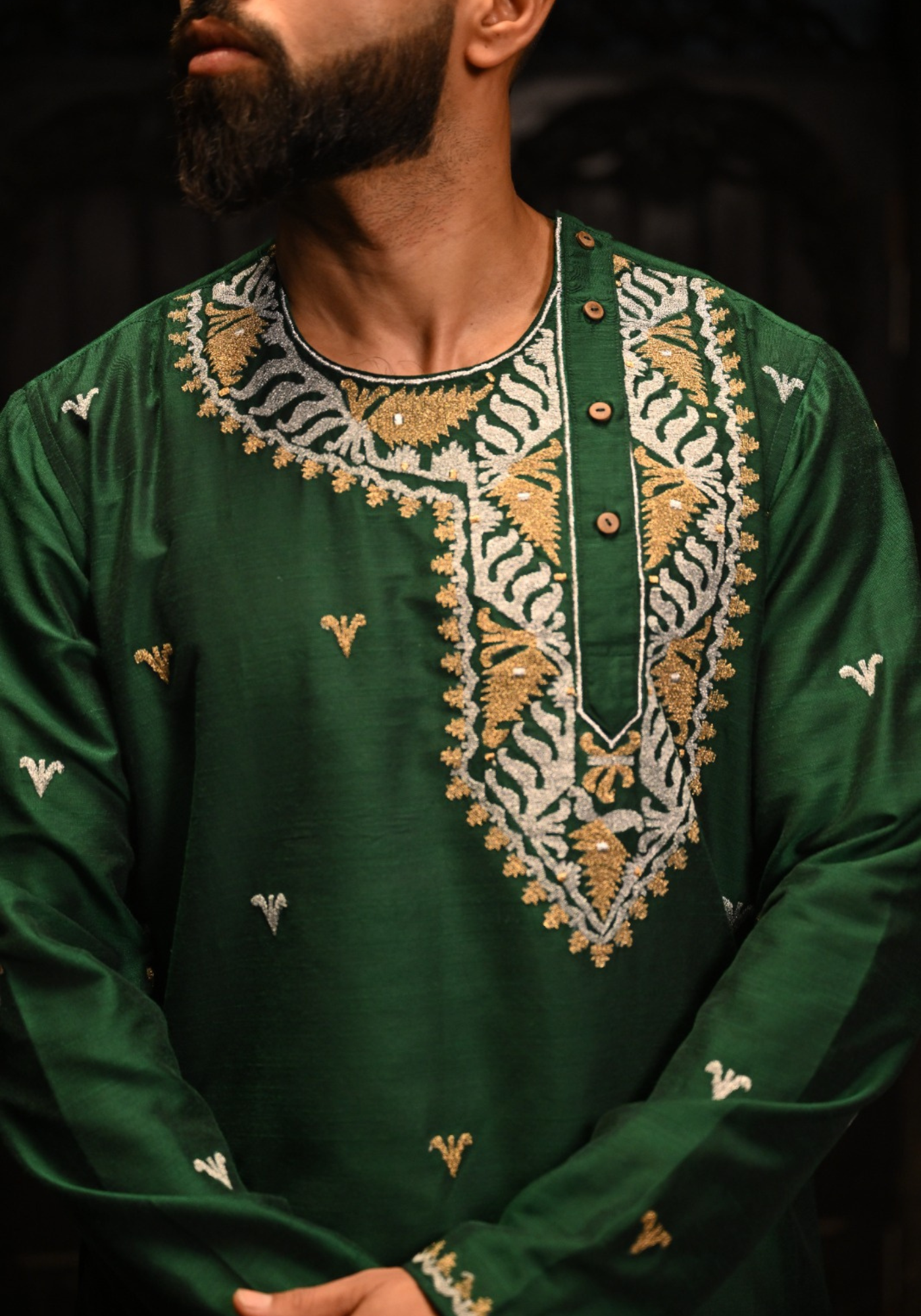 PAAN PAATA SHOBUJ KURTA