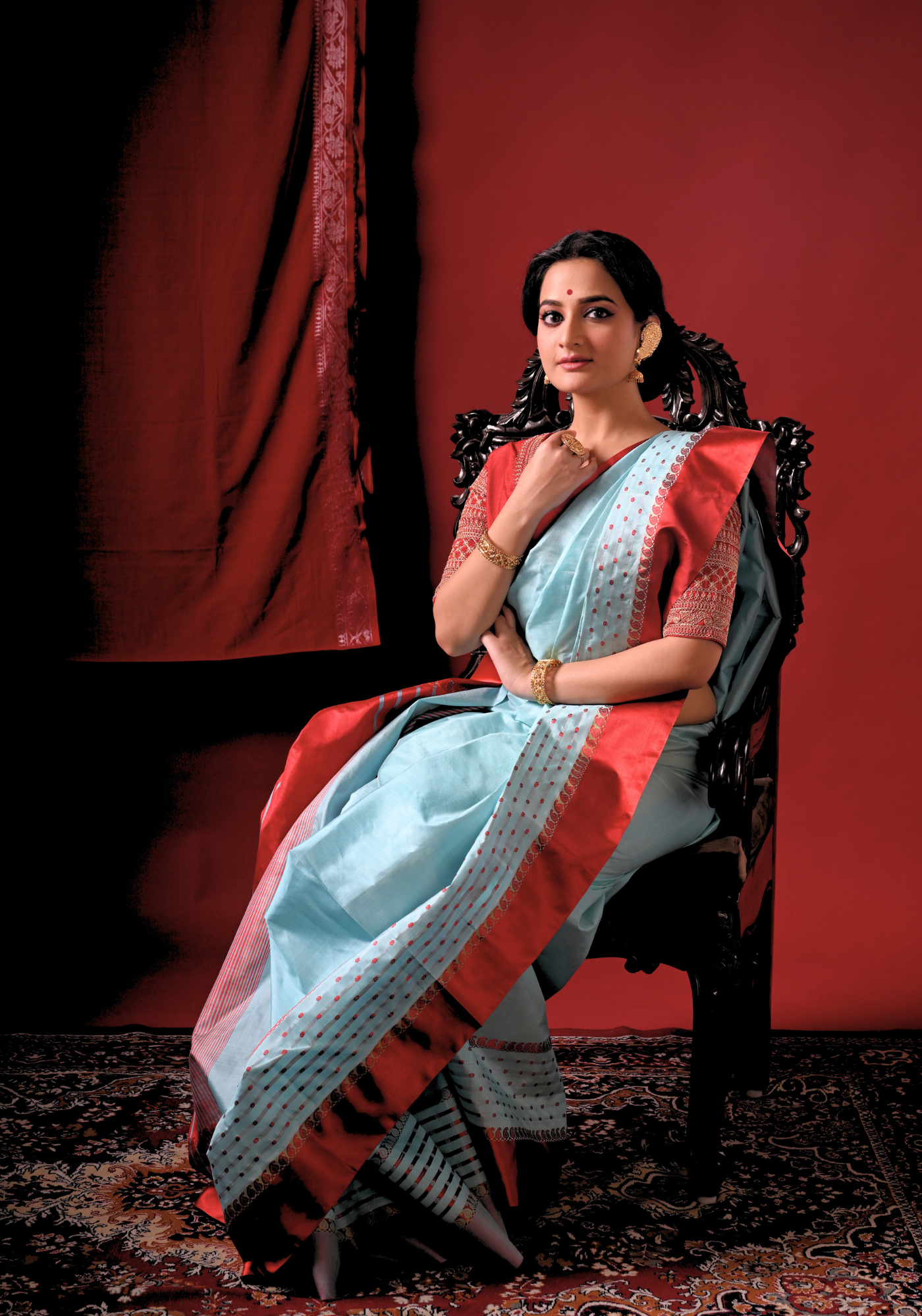 RANGA MEGH GOROD SILK SAREE
