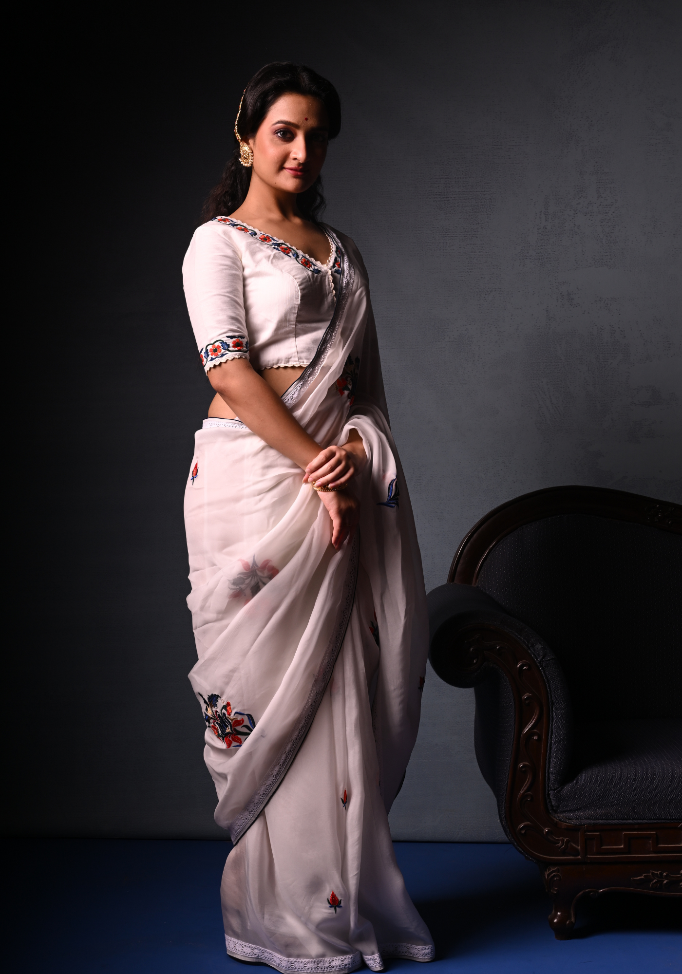 JAIPUR TILE ORGANZA BLOUSE