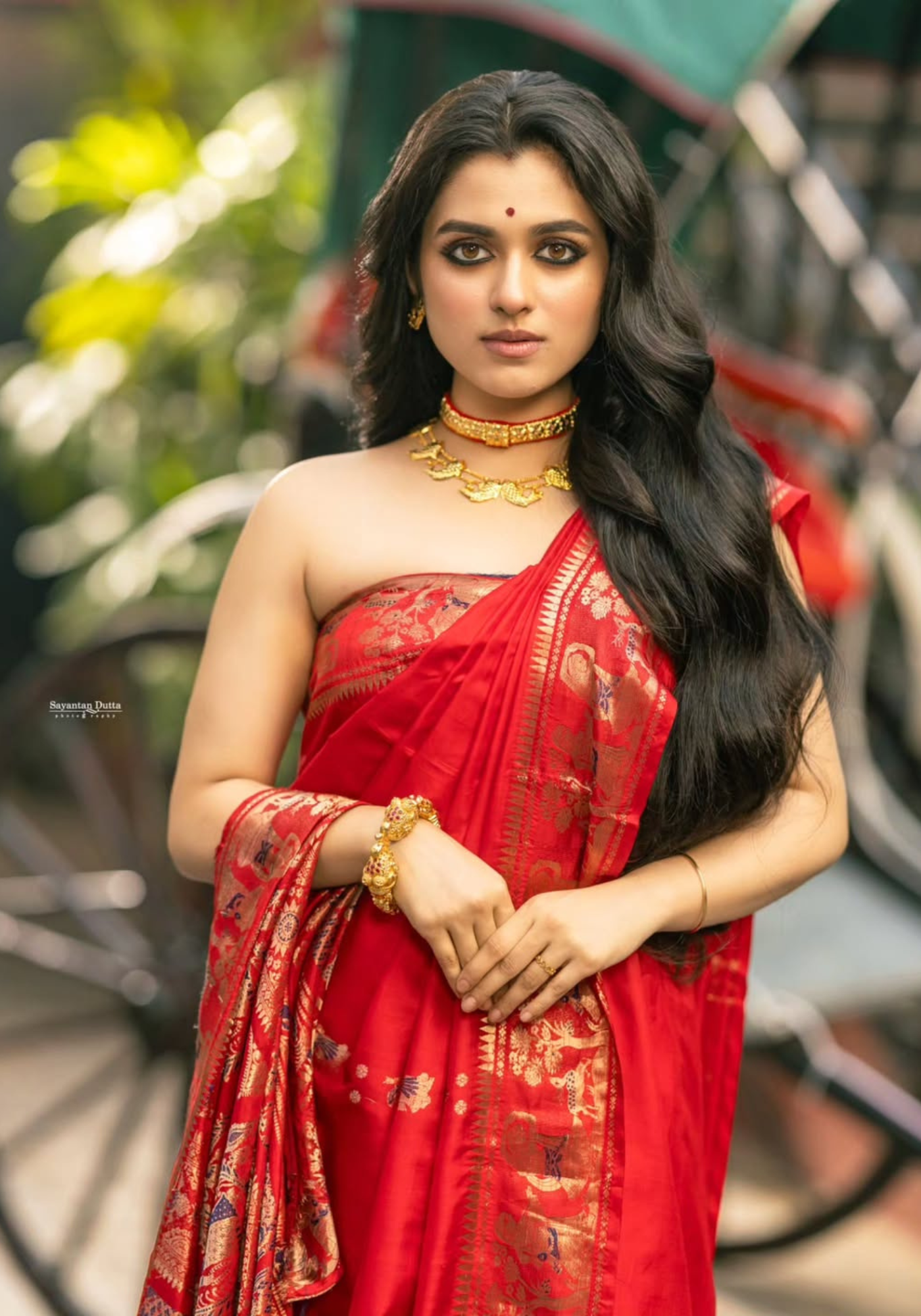 LAAL TUKTUKEY SWARNACHARI SAREE