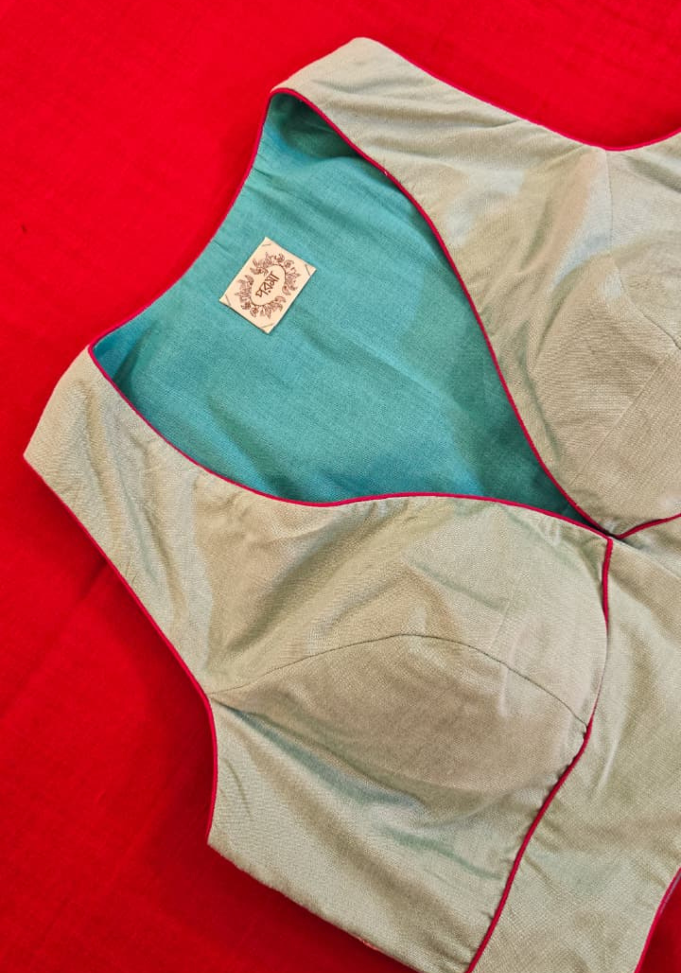 CHAMPA MINT RACERBACK BLOUSE