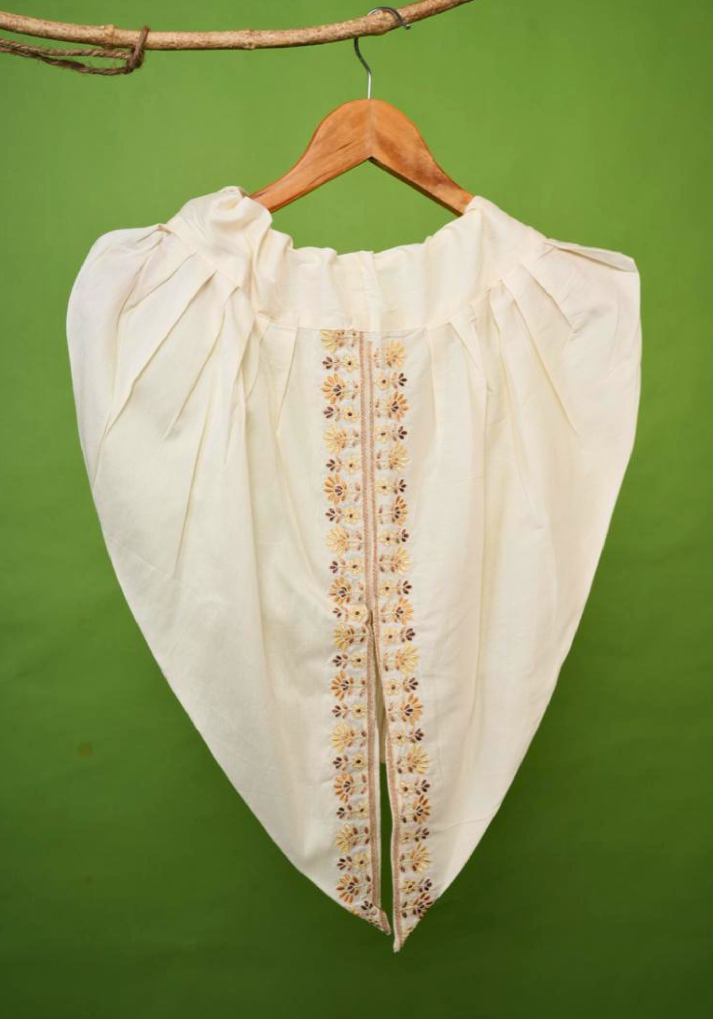 RAJANIGANDHA IVORY KURTA DHUTI SET