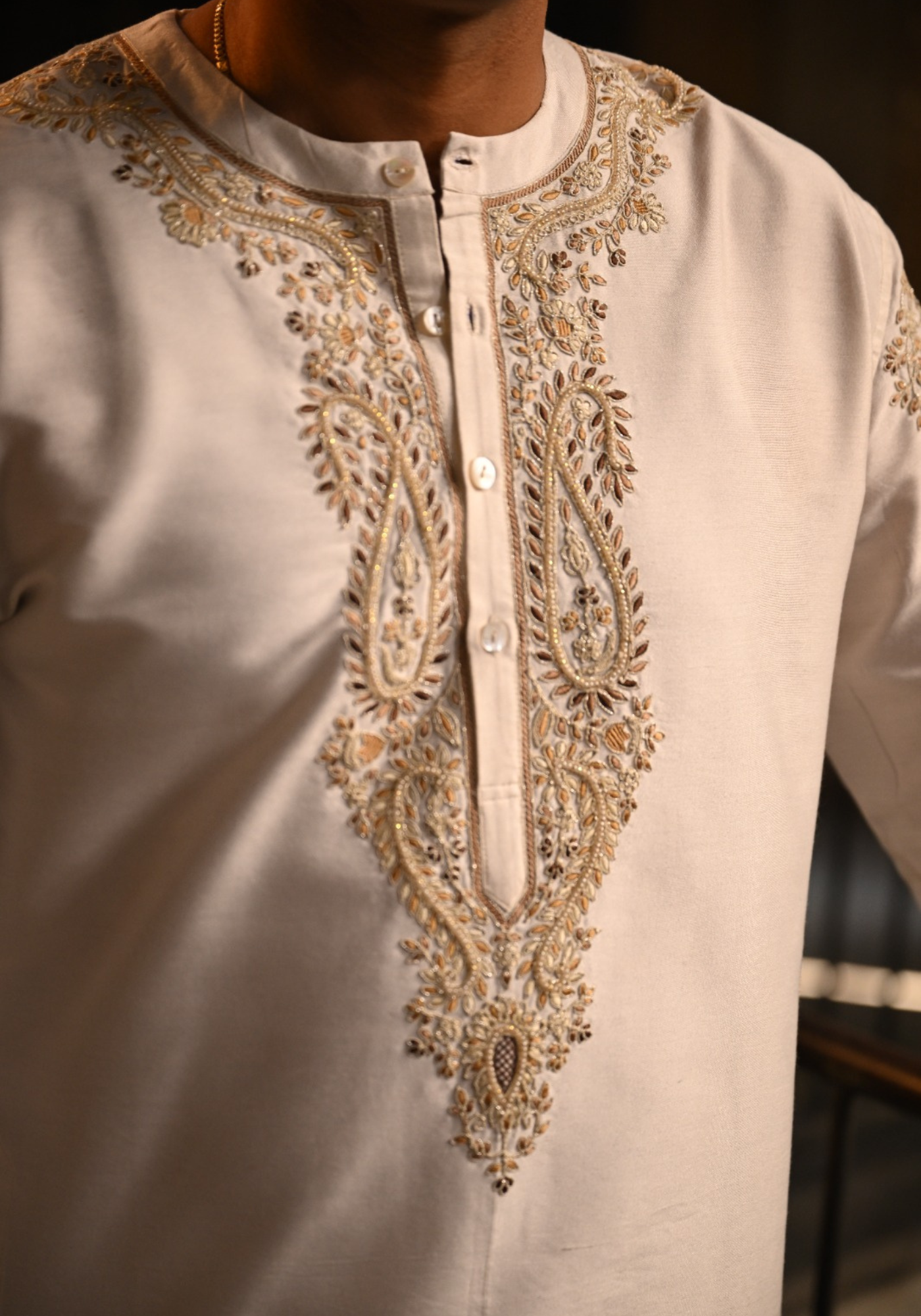 RAJANIGANDHA IVORY KURTA