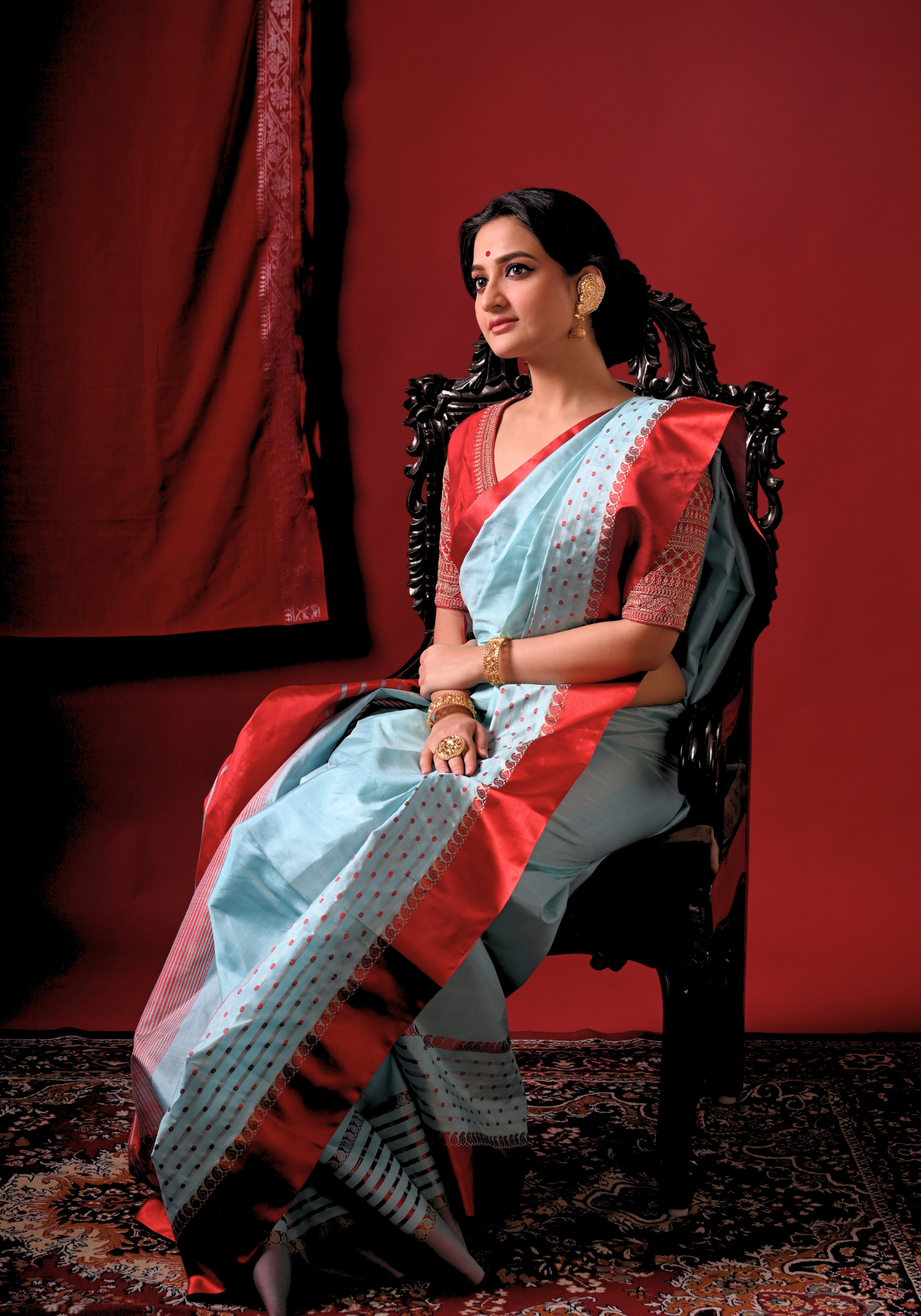 RANGA MEGH GOROD SILK SAREE