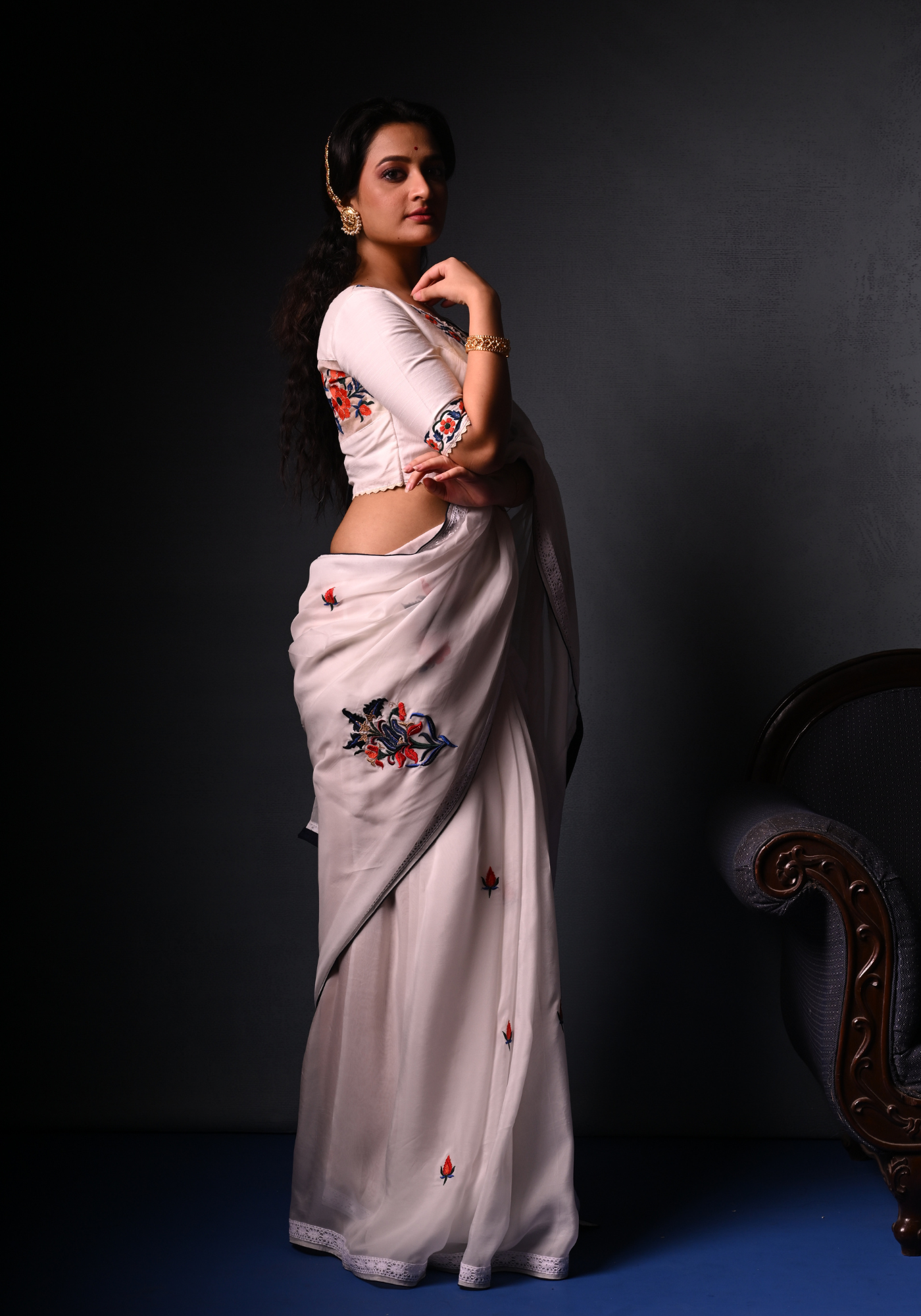 JAIPUR TILE ORGANZA BLOUSE