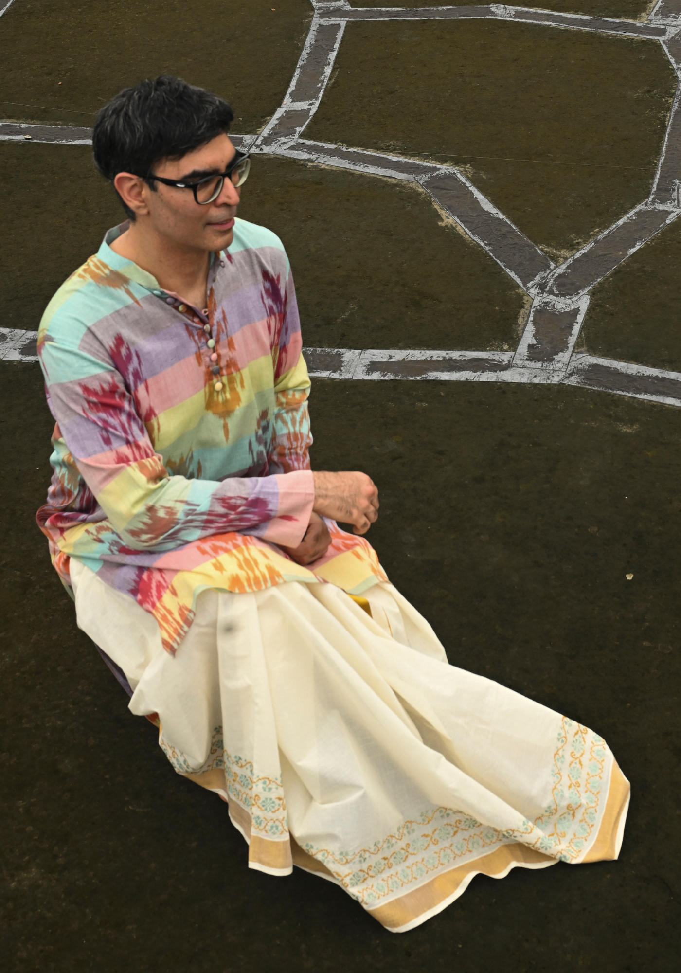 ANAND IKKAT KURTA