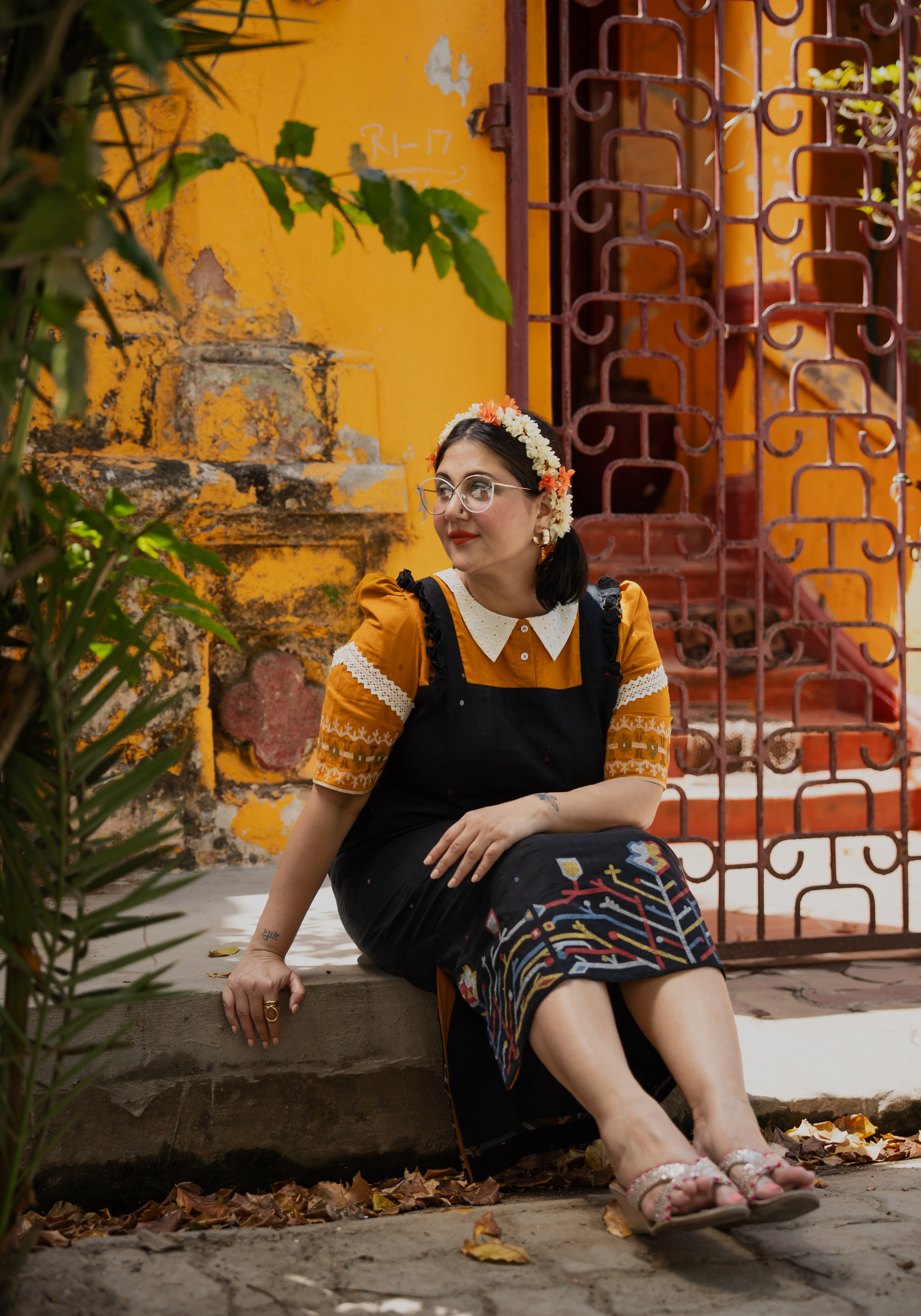 TAMARIND JAMDANI TUNIC DRESS