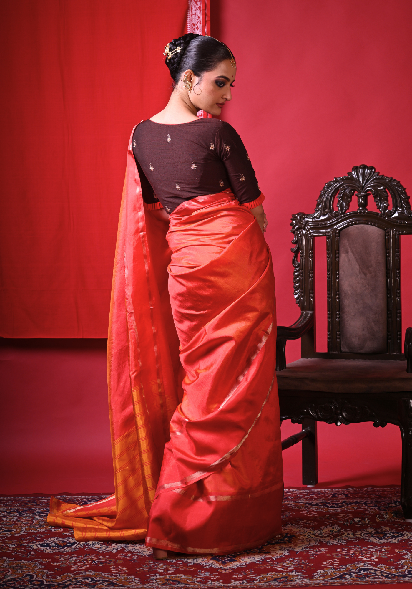 RAKTIM ABHA GOROD SILK SAREE