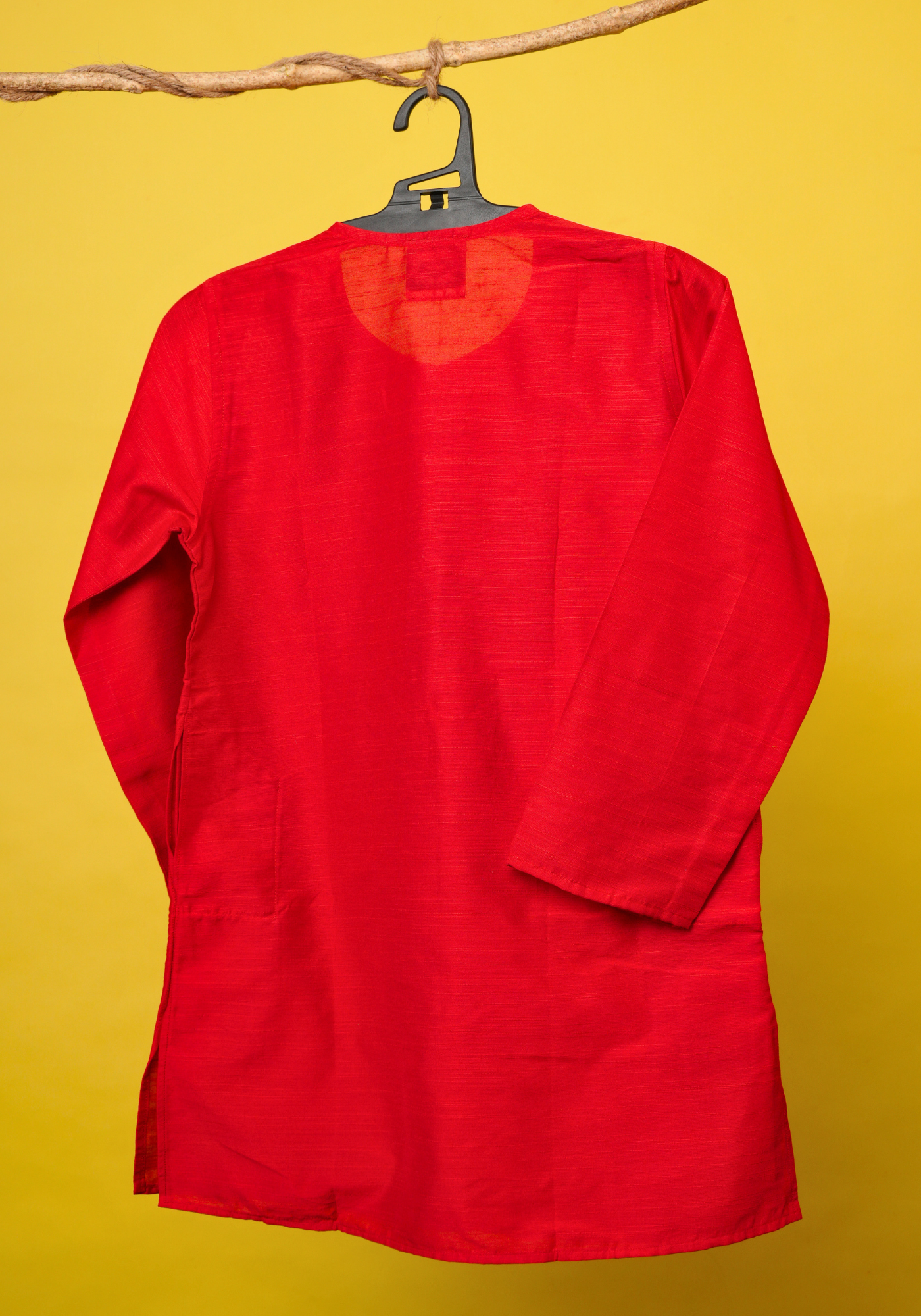 TOPOR MUKUT RED KURTA DHUTI SET
