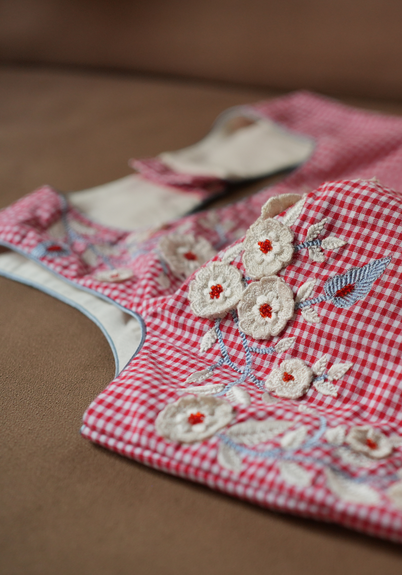 CHERRY BLOSSOM CHECKS BLOUSE