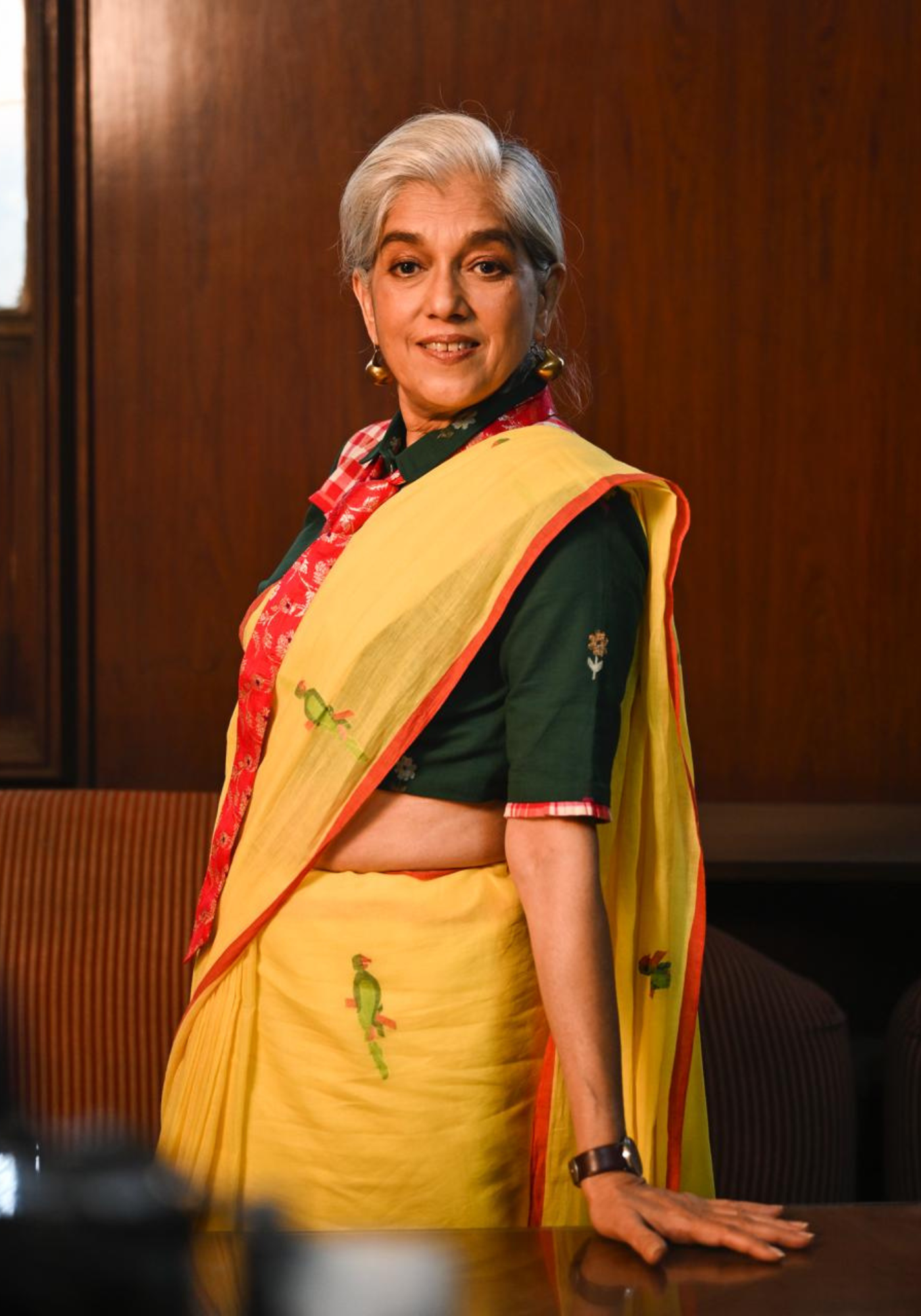 CUSTARD YELLOW TIYA JAMDANI SAREE