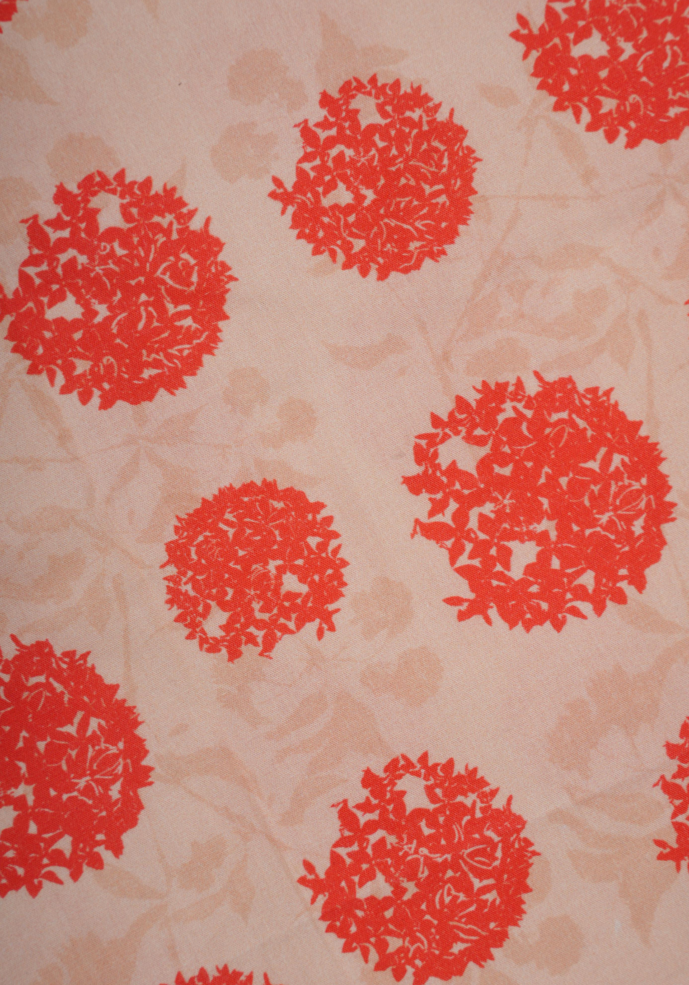 RONGON PRINTED ORANGE KURTA