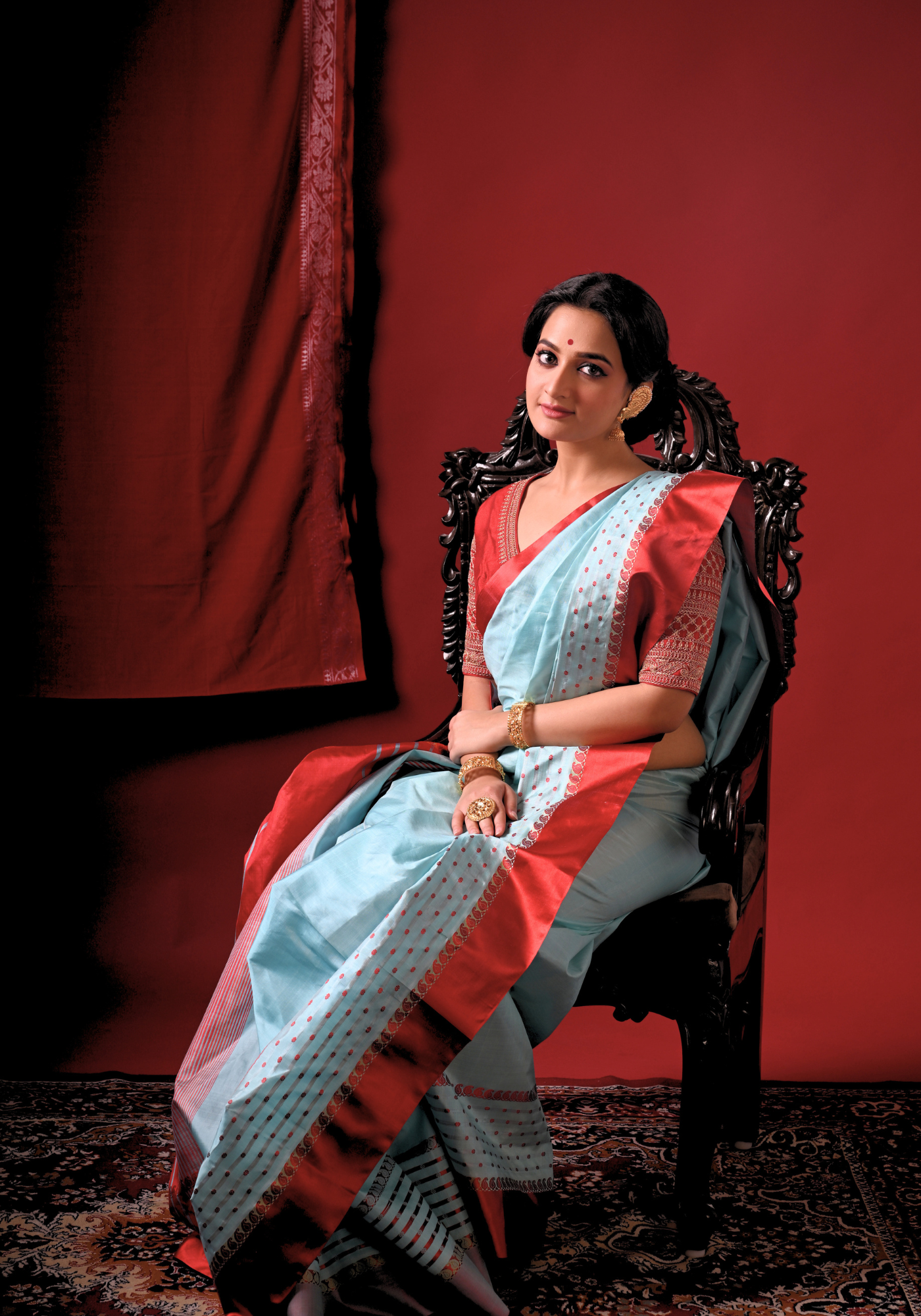 RANGA MEGH GOROD SILK SAREE