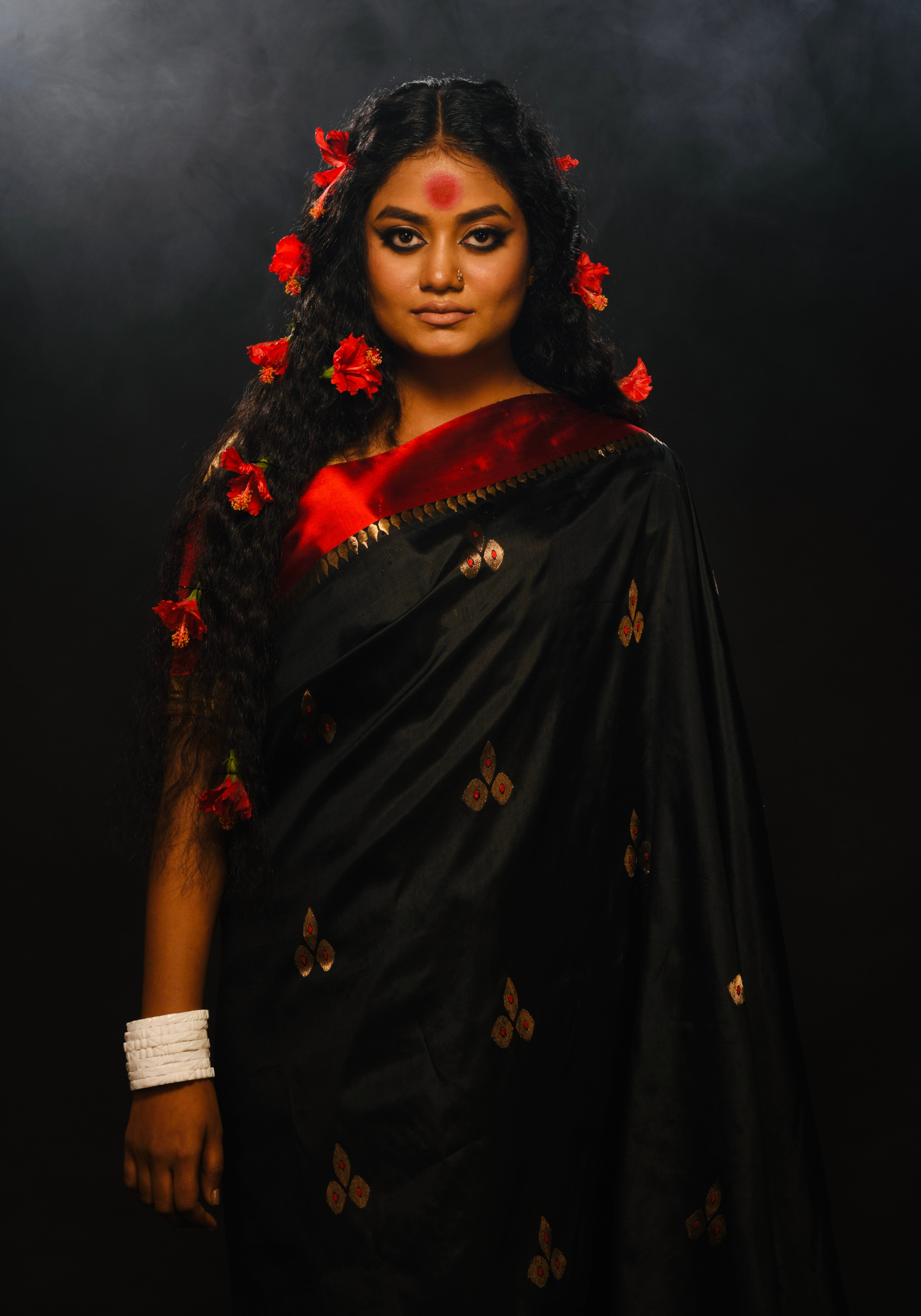 DURGA PUJOR GOROD SILK SAREE