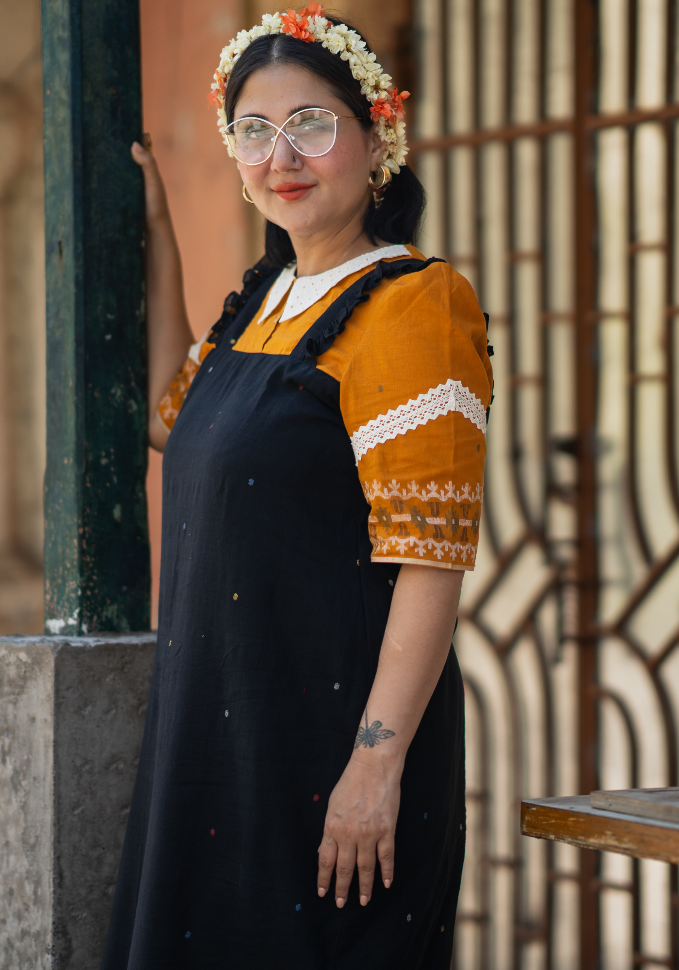 TAMARIND JAMDANI TUNIC DRESS