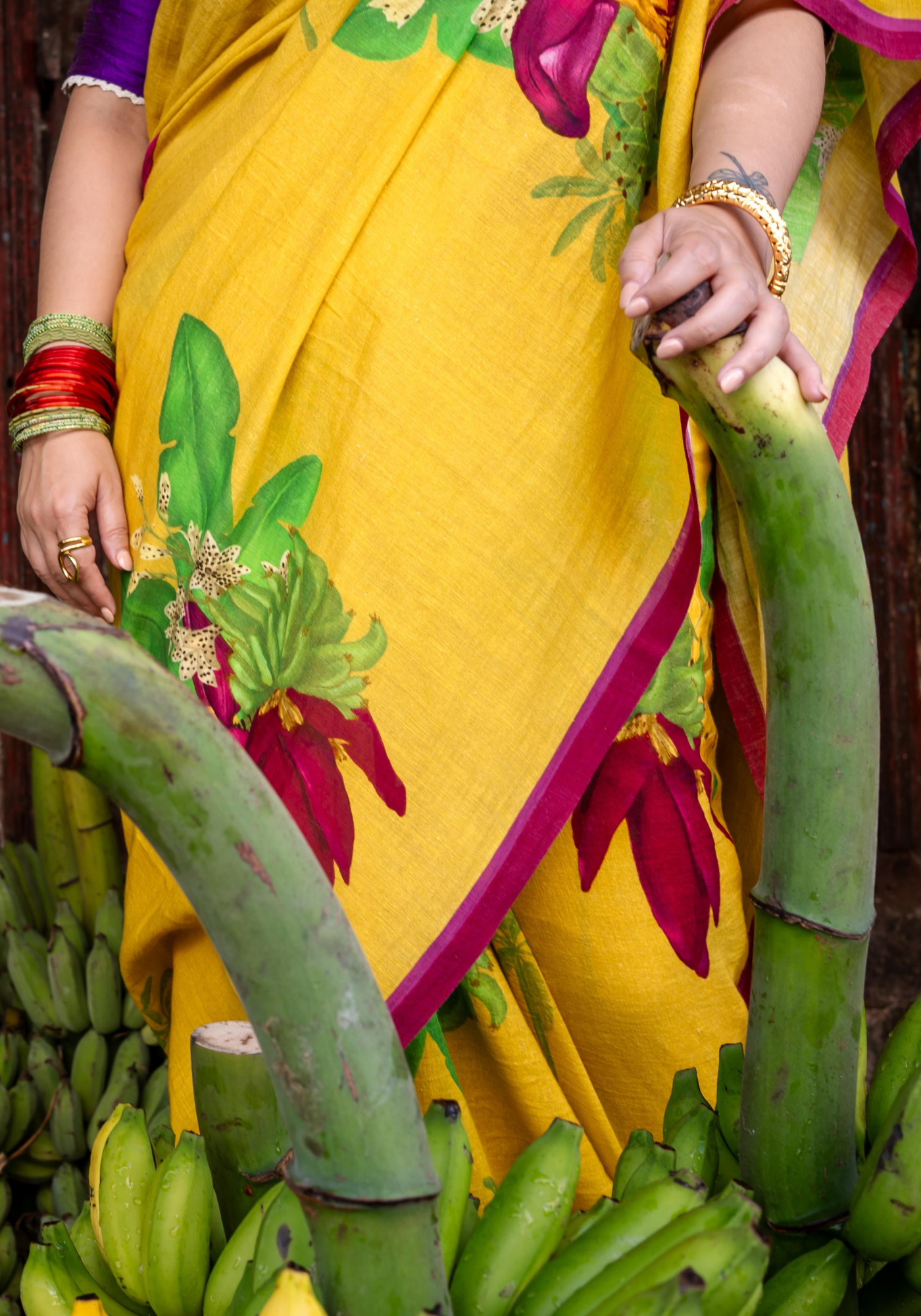 BANANA FLOWER SAREE