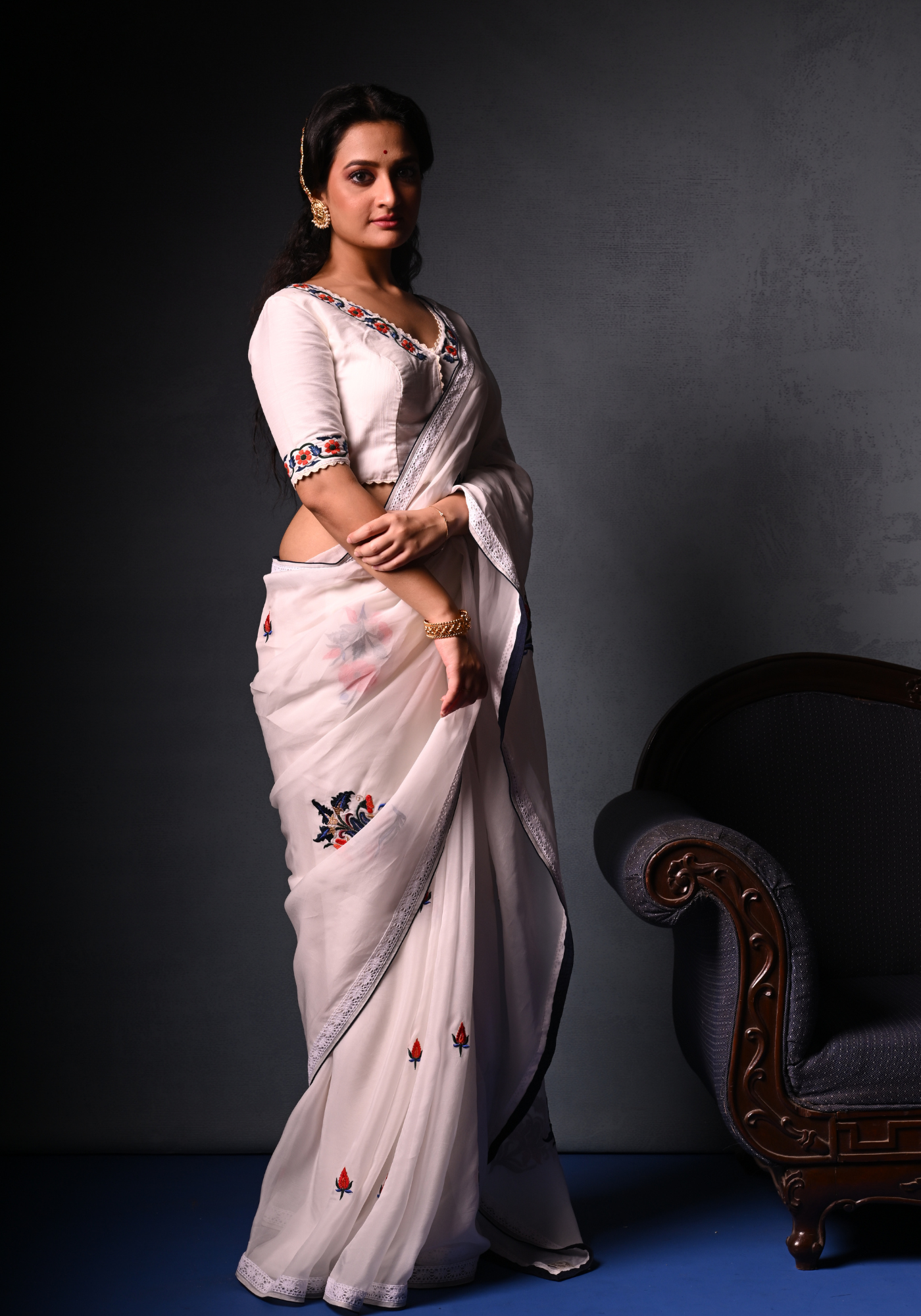 JAIPUR TILE ORGANZA BLOUSE
