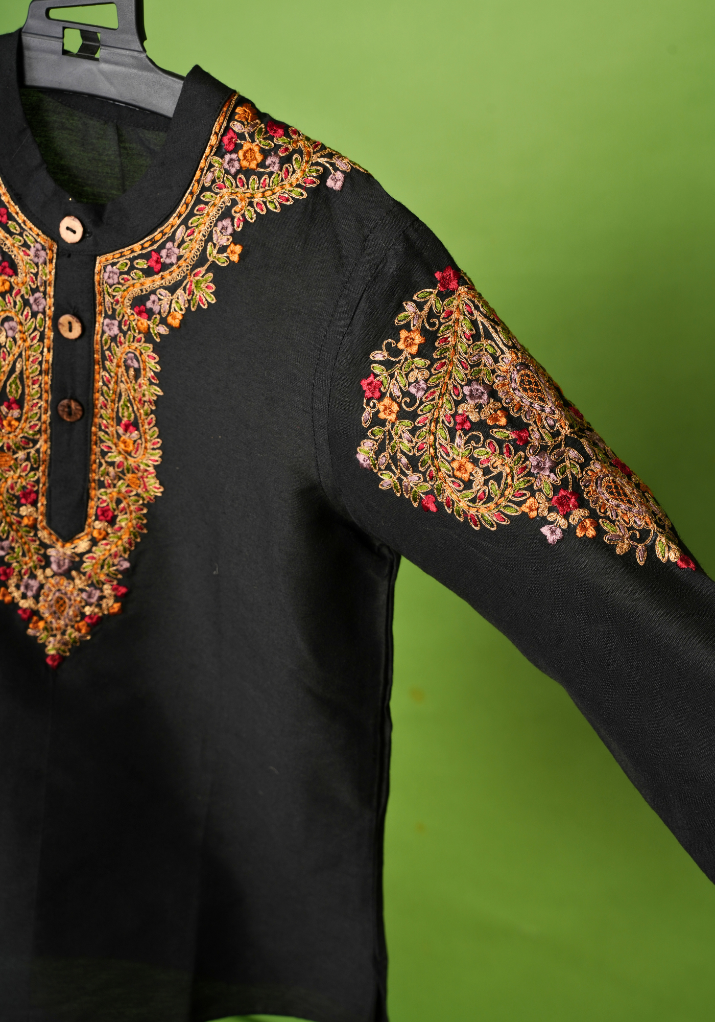 KASHMIRI SHAWL KURTA DHUTI SET