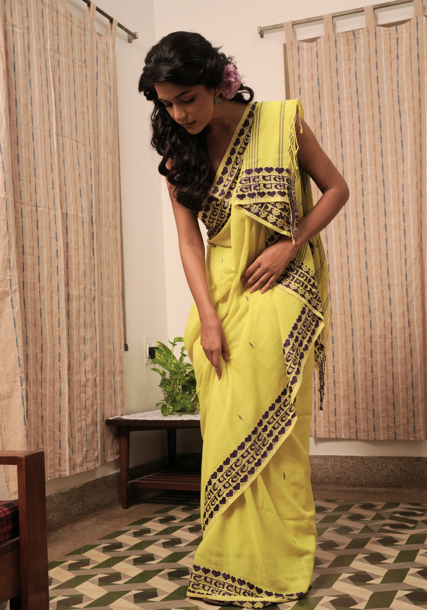 NEON GREEN PALAT SAREE