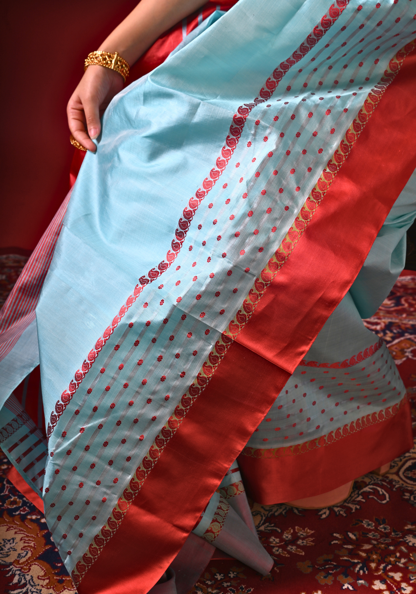 RANGA MEGH GOROD SILK SAREE