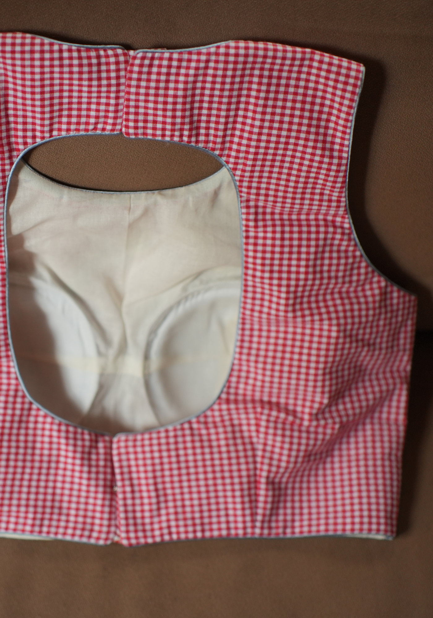 CHERRY BLOSSOM CHECKS BLOUSE