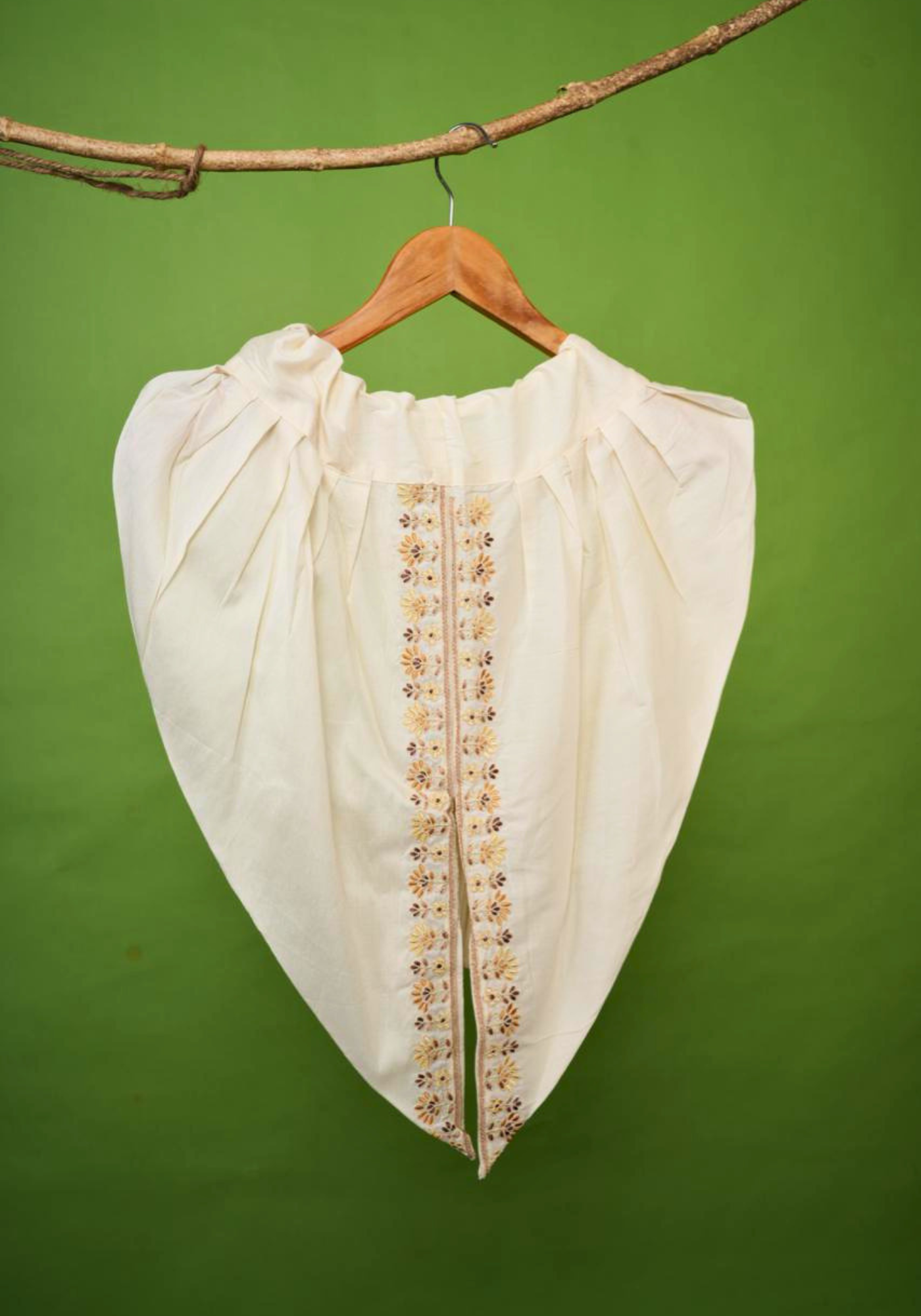RAJANIGANDHA IVORY KURTA DHUTI SET