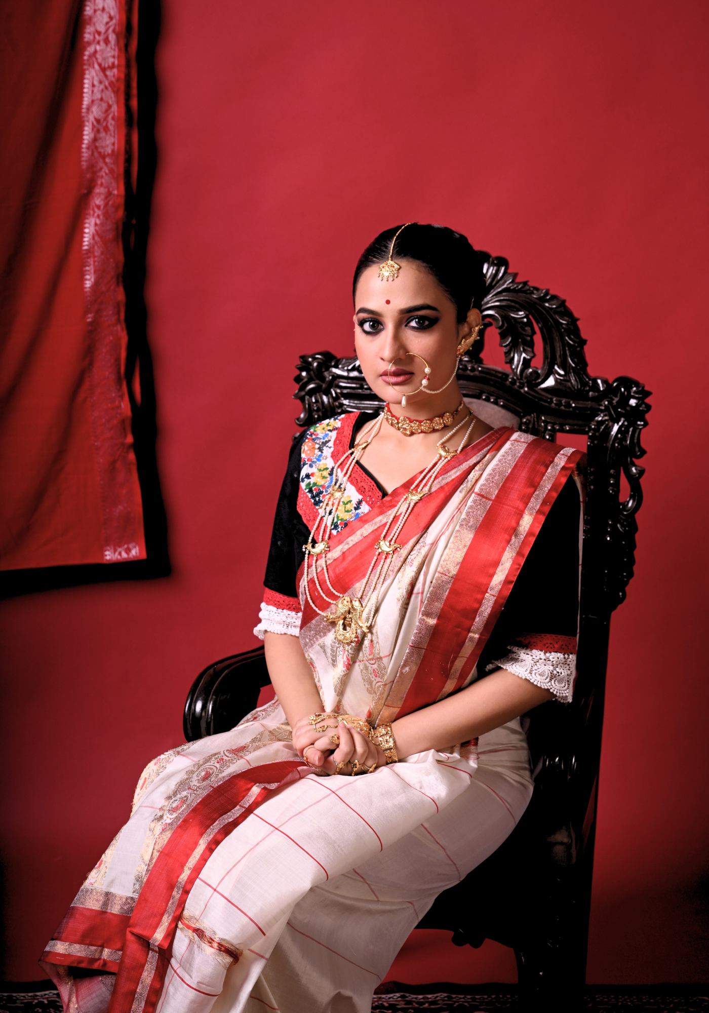 INDUBALAR PHOOLER BAGAN BLOUSE