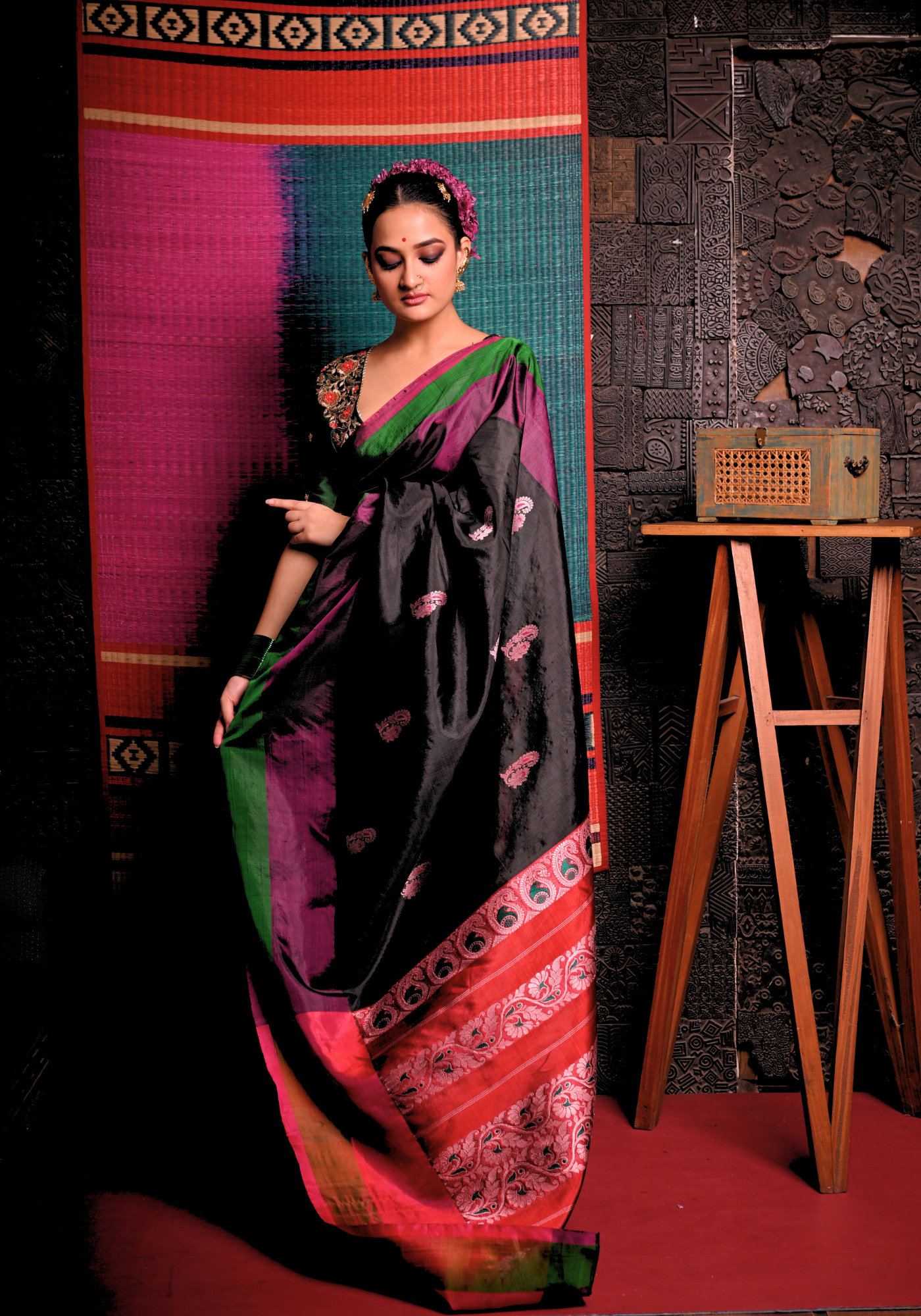 KRISHNAKALI GOROD SILK SAREE