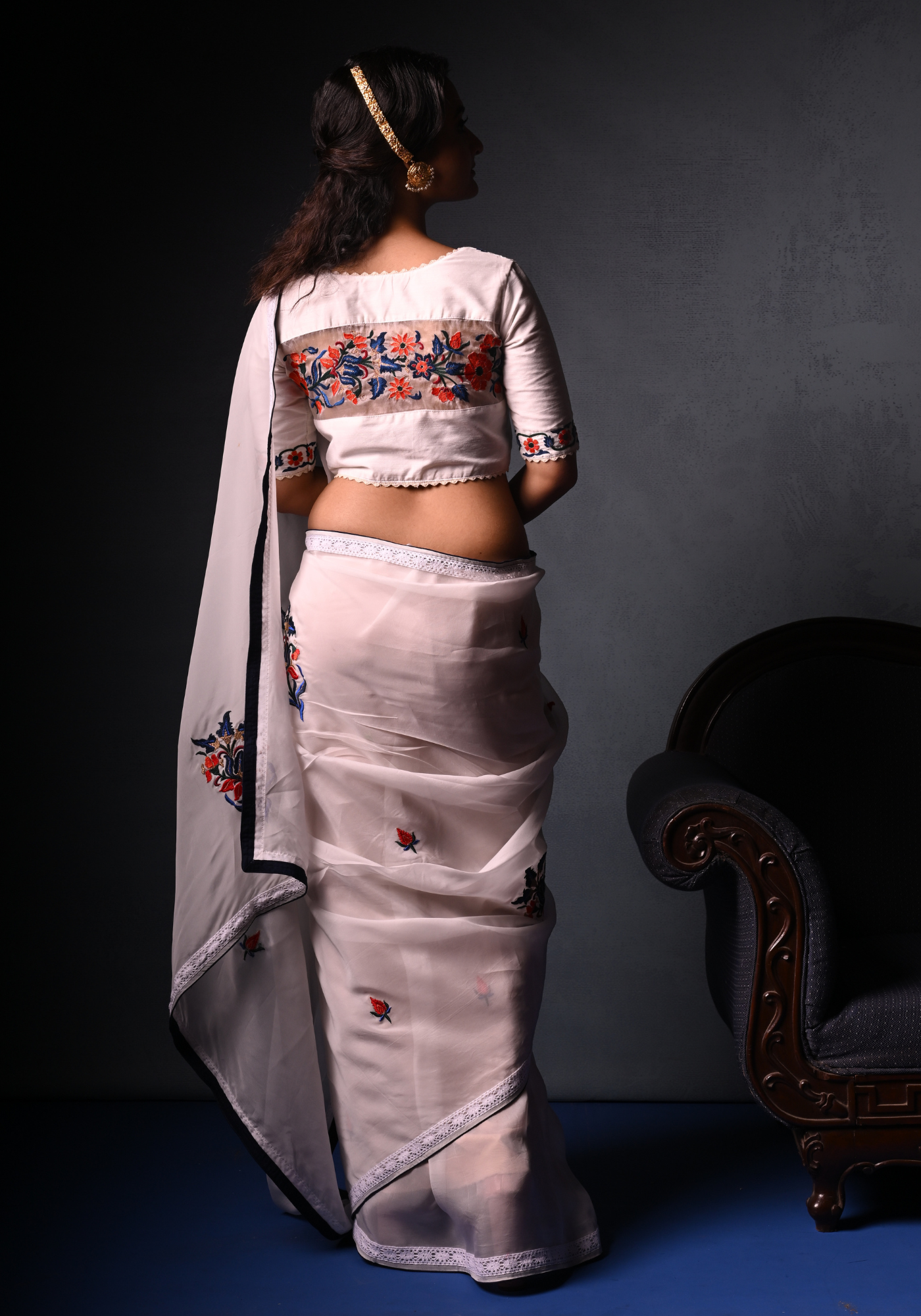 JAIPUR TILE ORGANZA BLOUSE