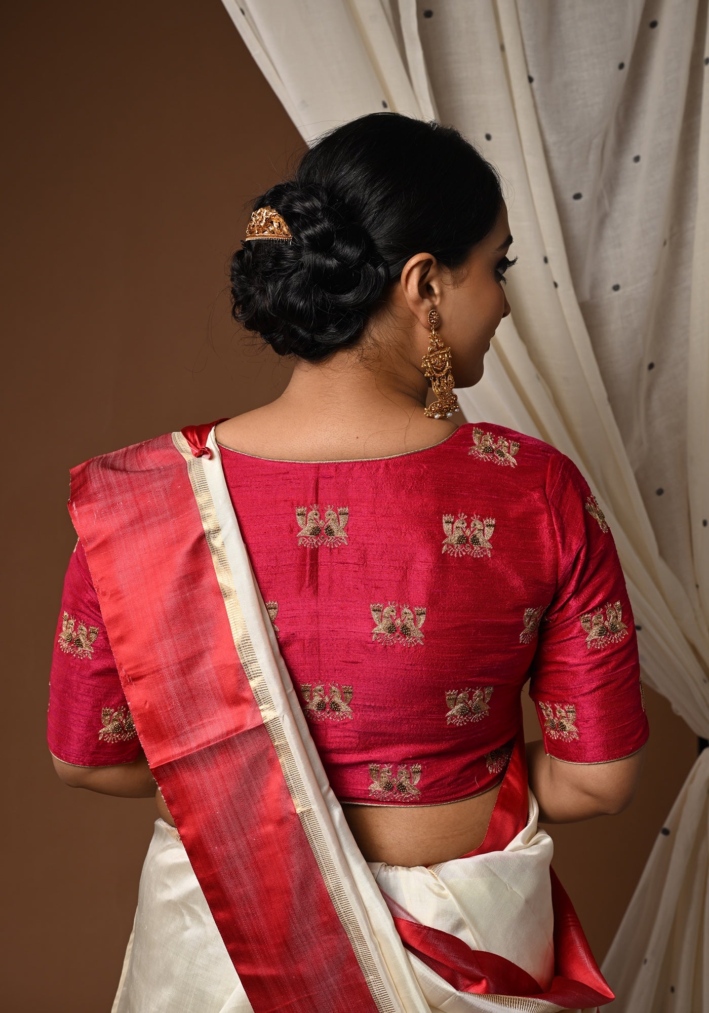 RANI JORA MAYUR BLOUSE