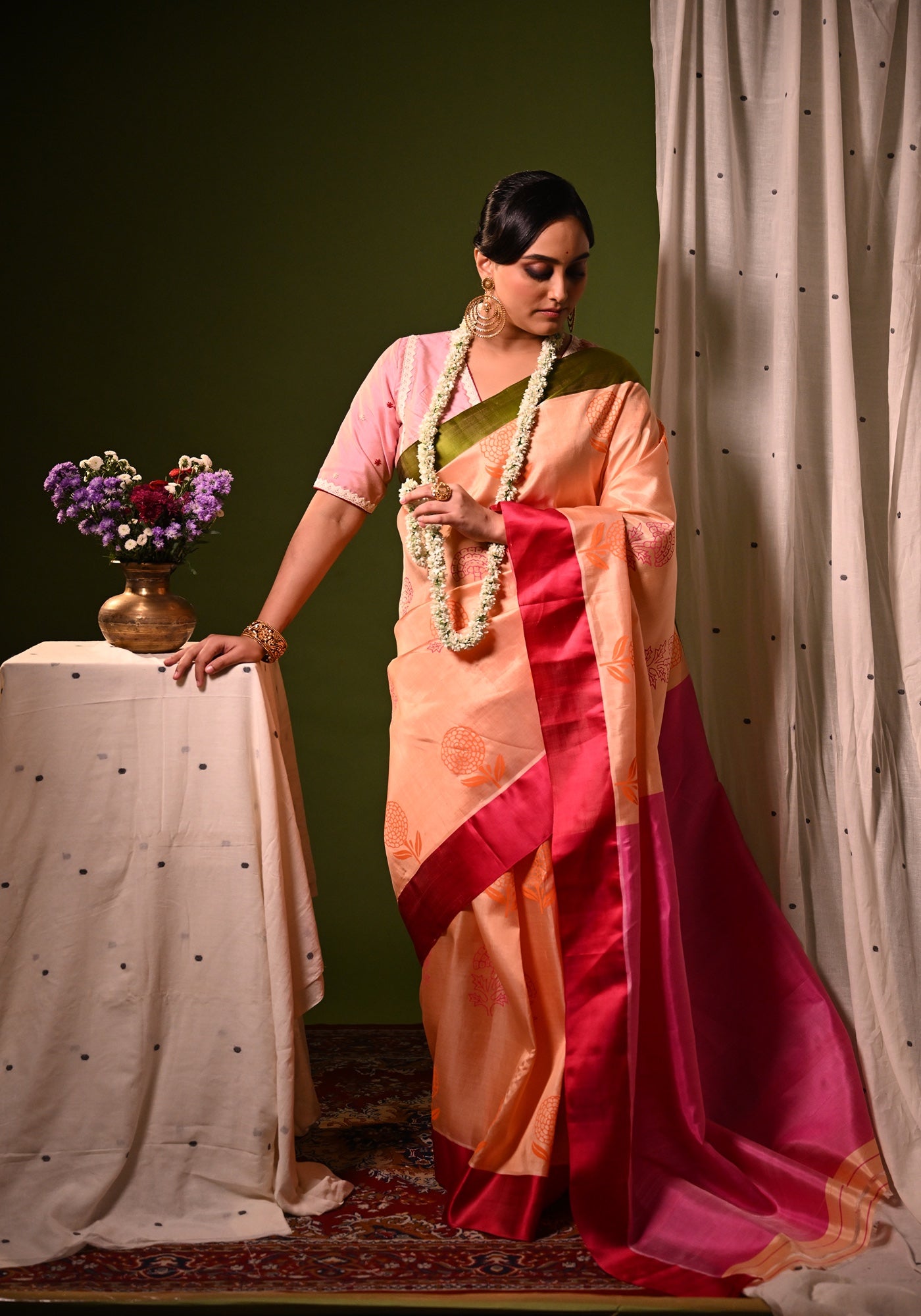 MISHTI DOI-MARIGOLD GOROD SAREE