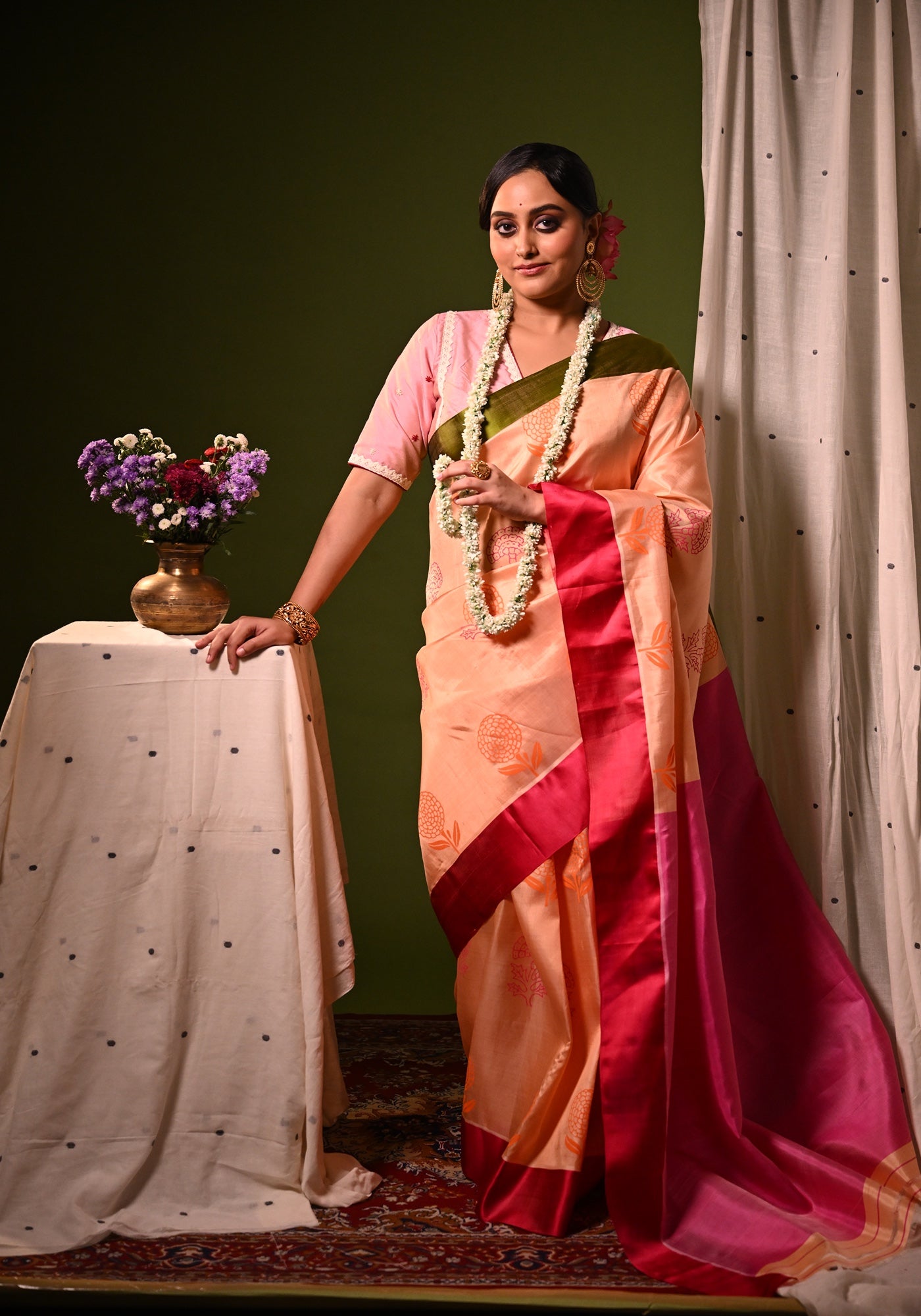 MISHTI DOI-MARIGOLD GOROD SAREE