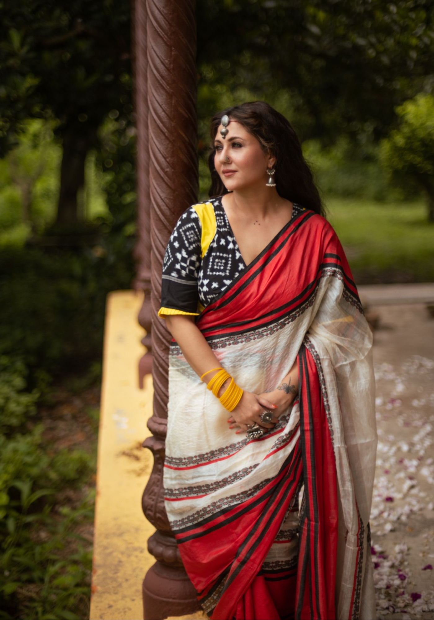 Bengal Dhakai Jamdani Saree – Monamaar