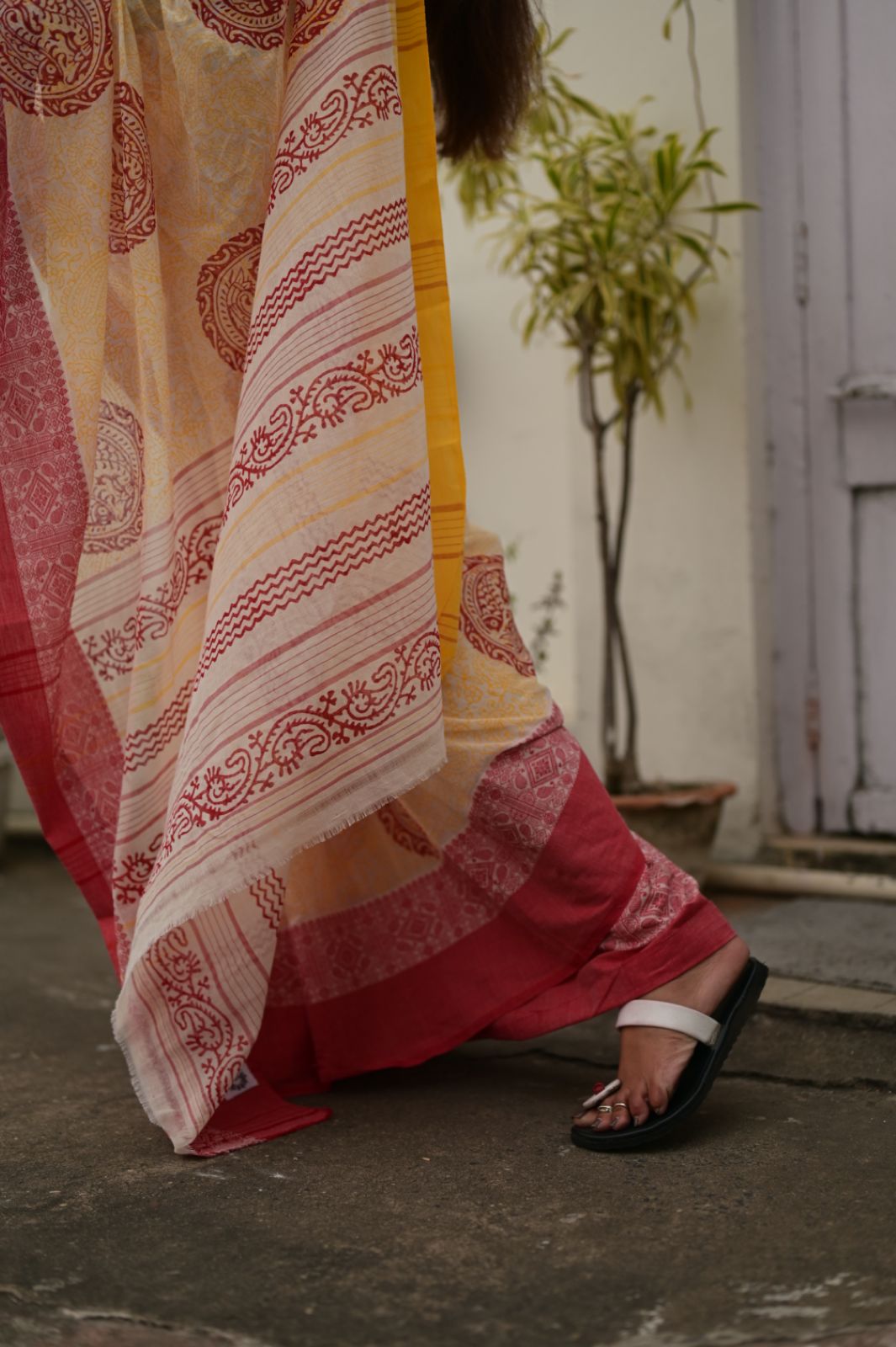 JAYA MACHH ALPONA TANT SAREE