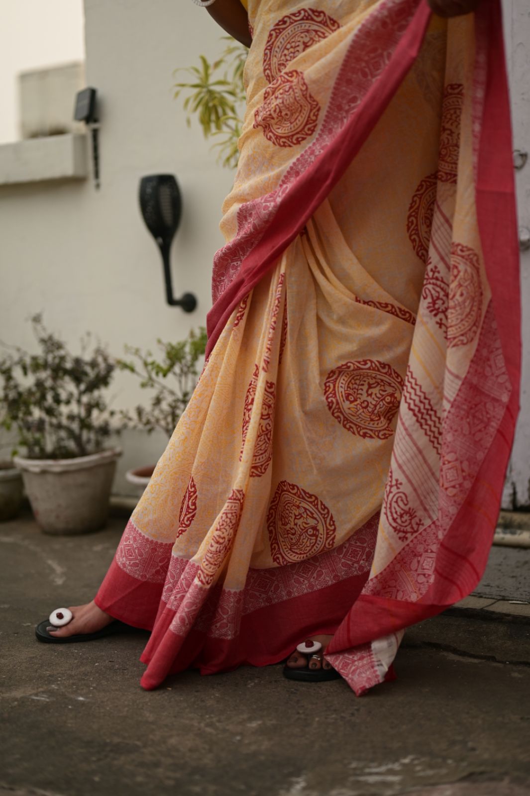 JAYA MACHH ALPONA TANT SAREE