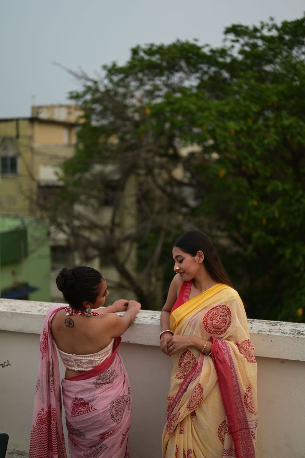 JAYA MACHH ALPONA TANT SAREE