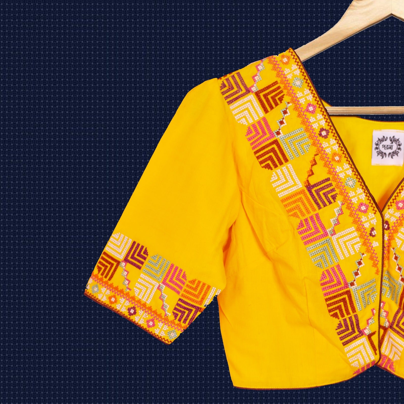 YELLOW BANJARA BLOUSE